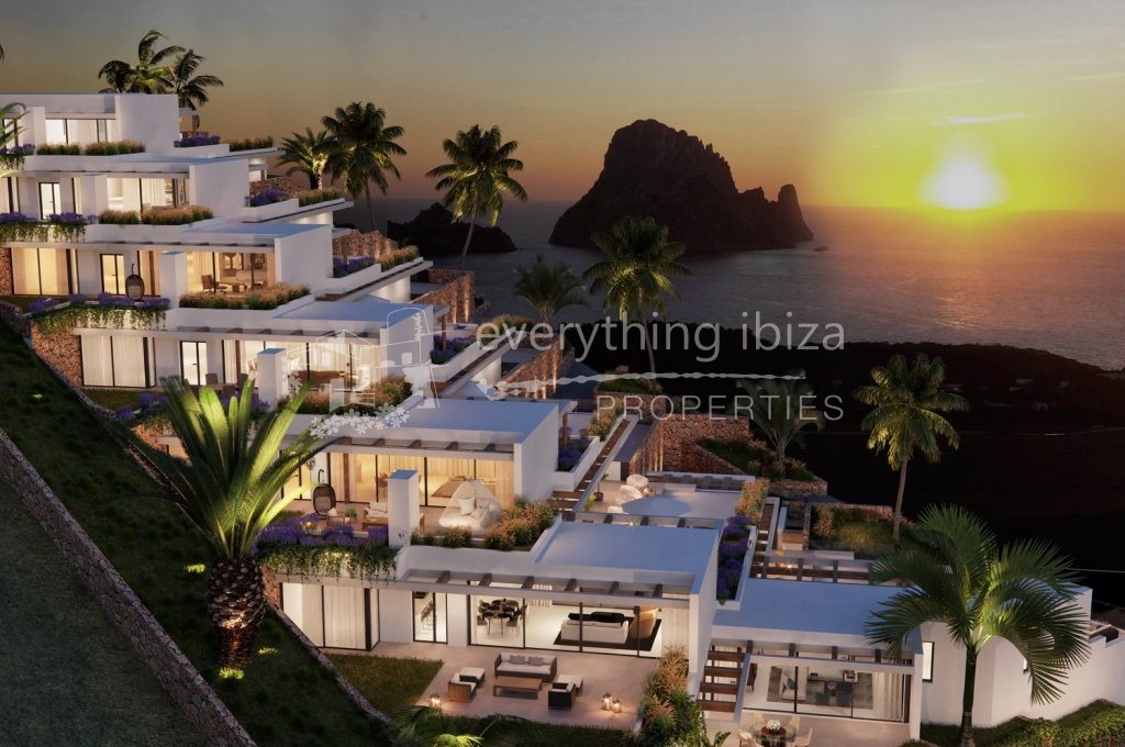 Luxury detached villas with private pool & amazing views for sale by everything ibiza Properties