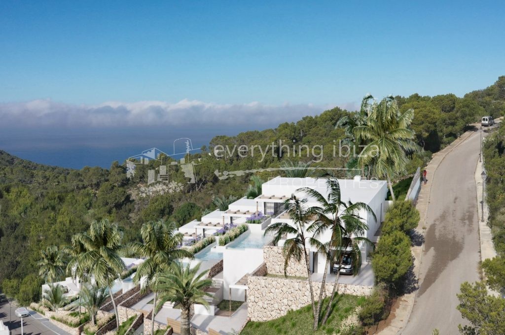 Luxury detached villas with private pool & amazing views for sale by everything ibiza Properties