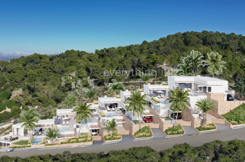 Luxury detached villas with private pool & amazing views for sale by everything ibiza Properties