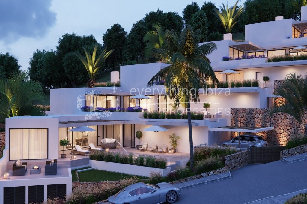 Luxury detached villas with private pool & amazing views for sale by everything ibiza Properties