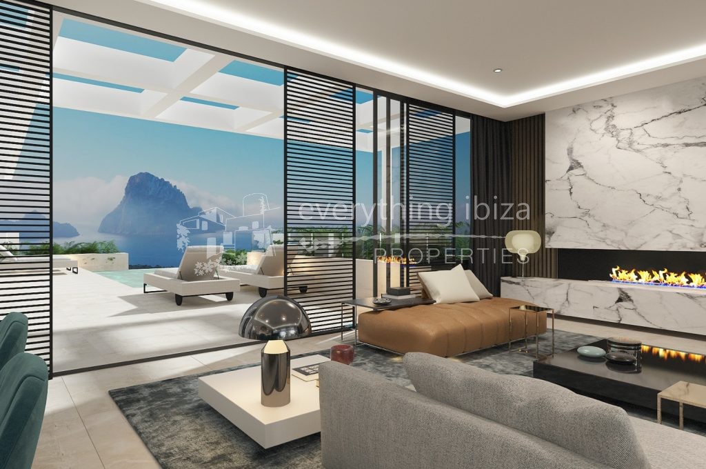 Luxury detached villas with private pool & amazing views for sale by everything ibiza Properties
