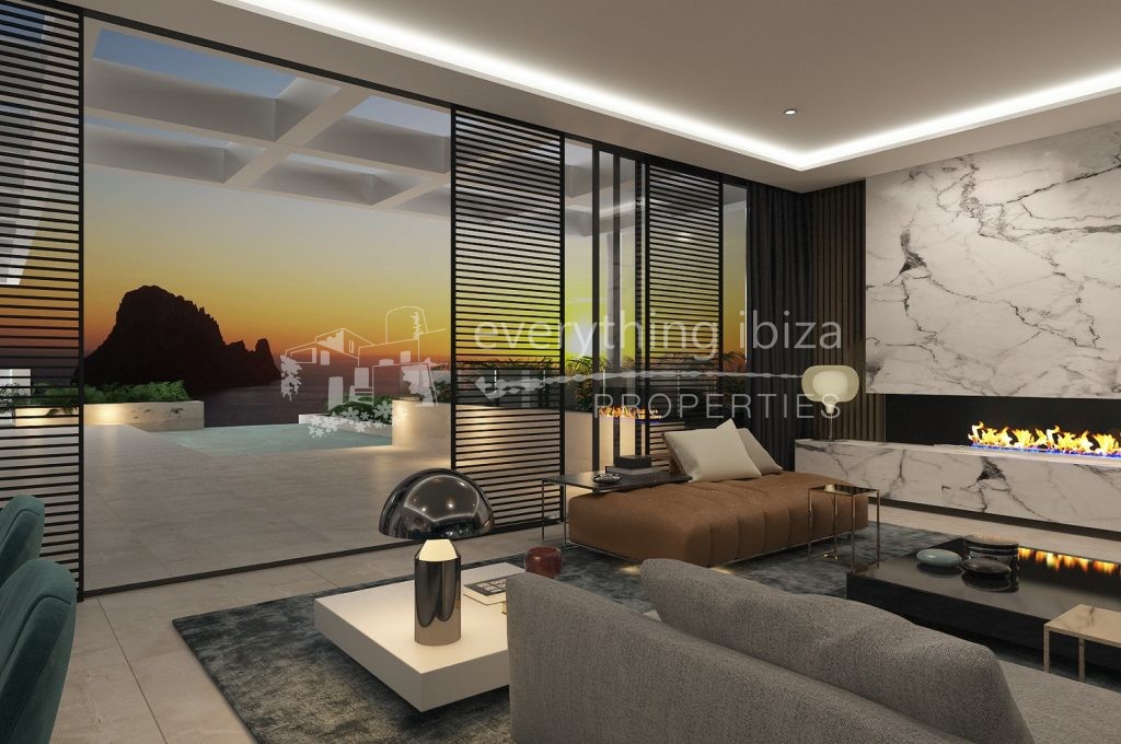 Luxury detached villas with private pool & amazing views for sale by everything ibiza Properties