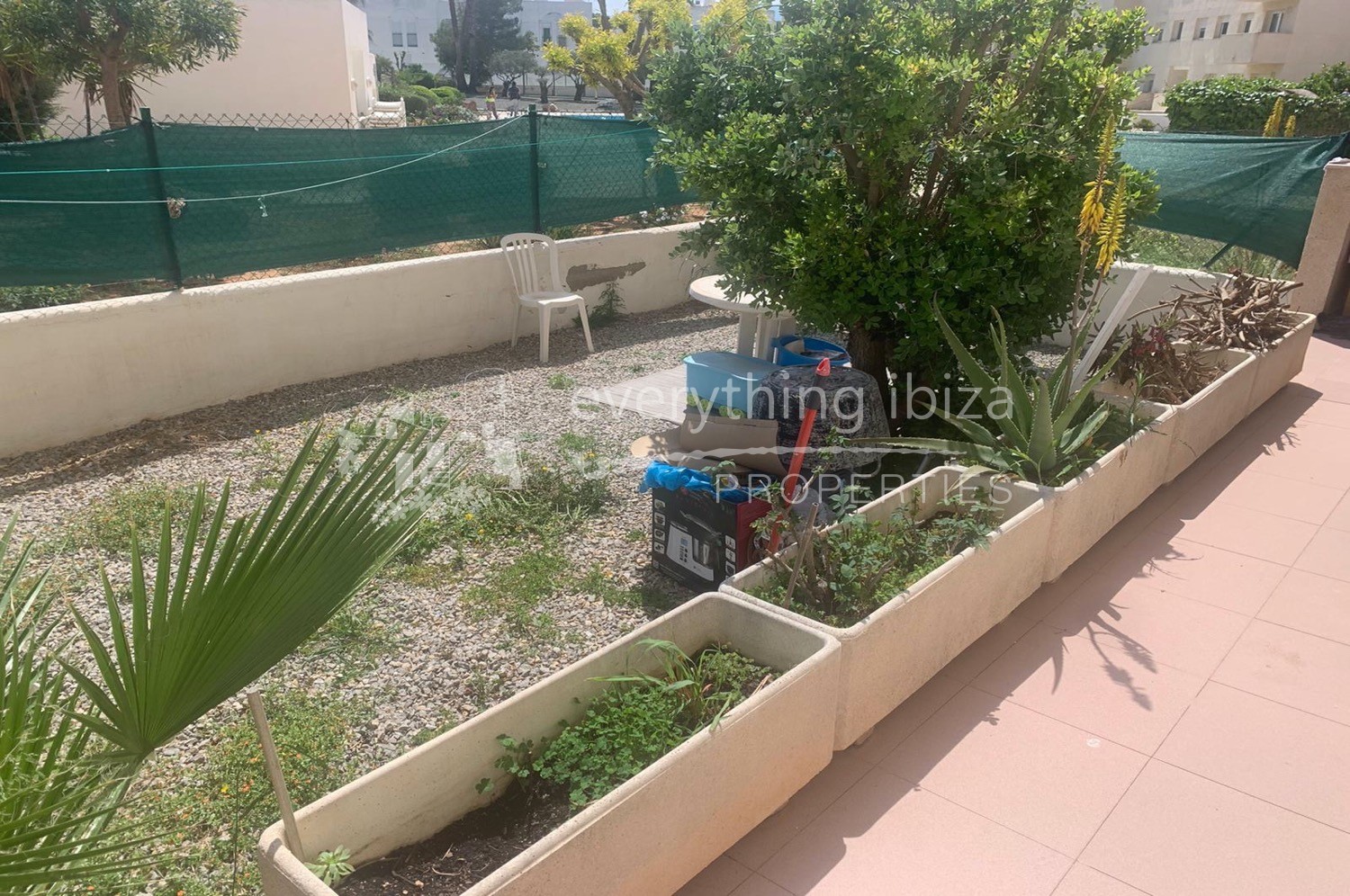 Ground floor frontline apartment for sale in Ibiza by everything ibiza properties