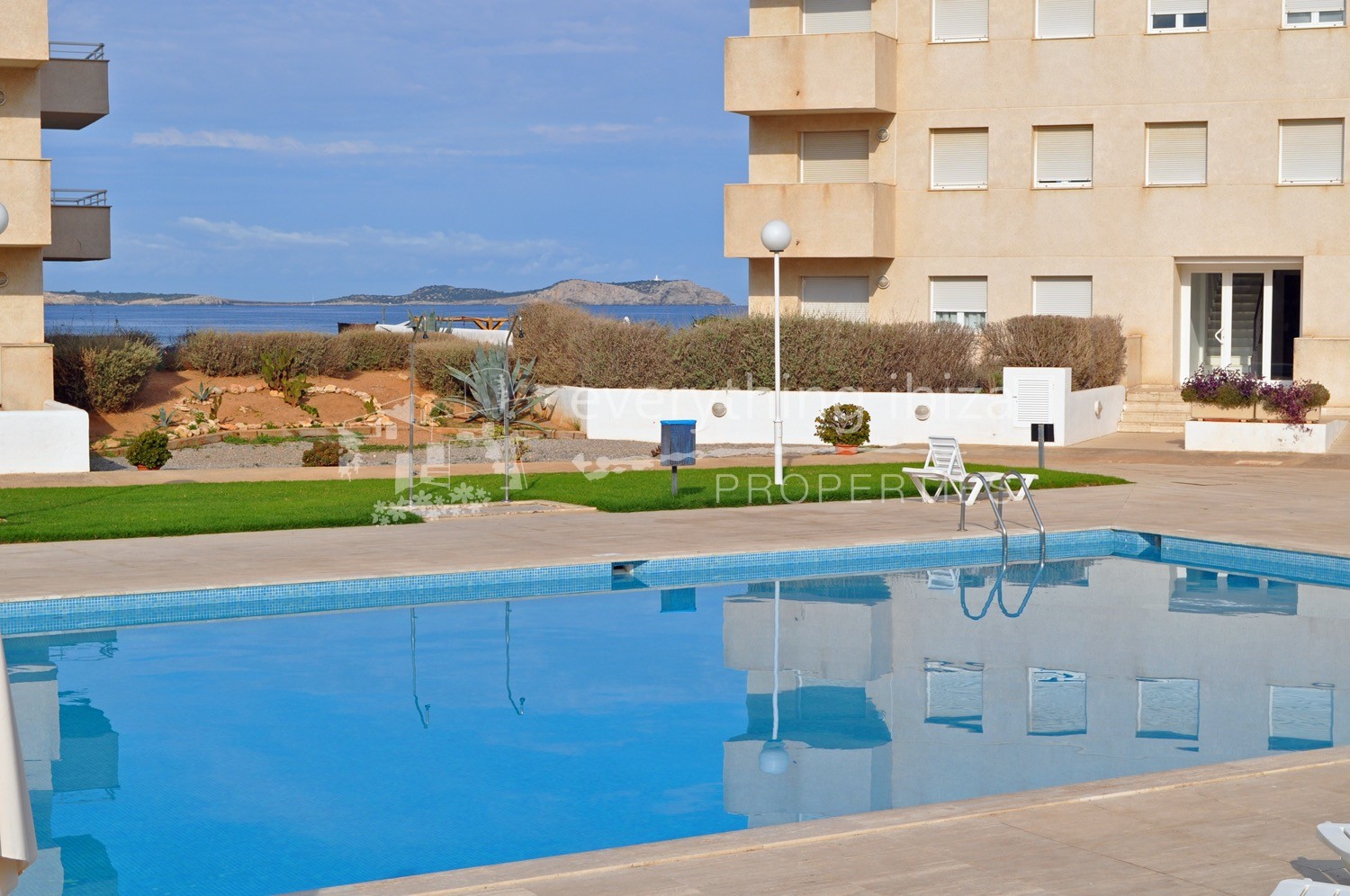 Ground floor frontline apartment for sale in Ibiza by everything ibiza properties