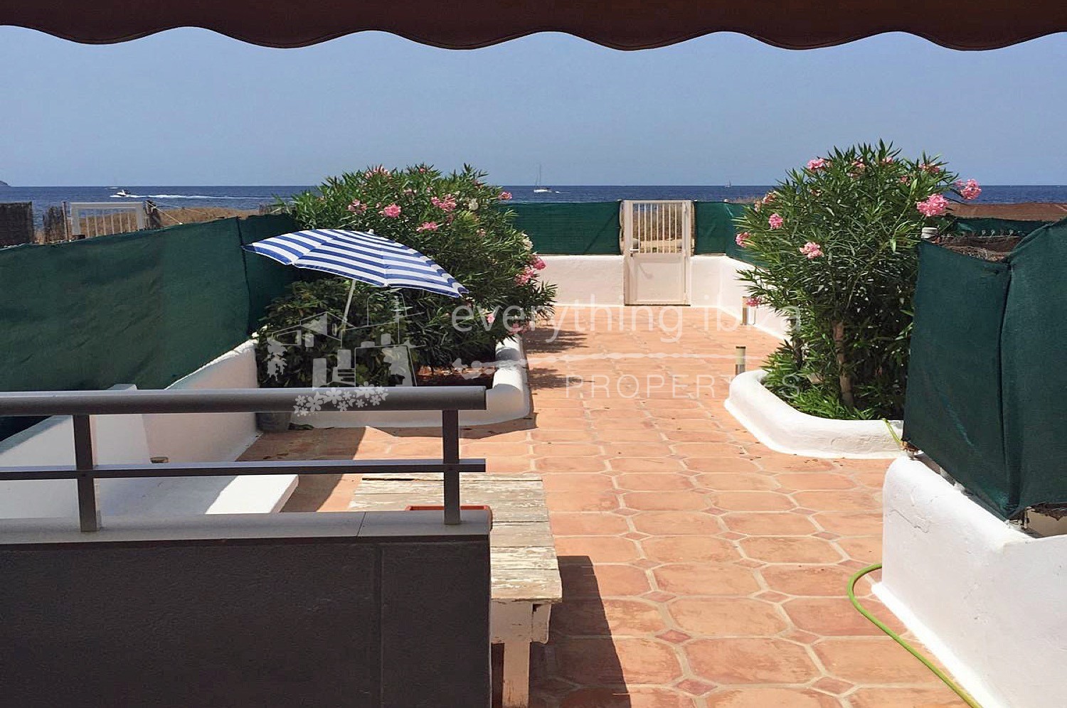 Ground floor frontline apartment for sale in Ibiza by everything ibiza properties