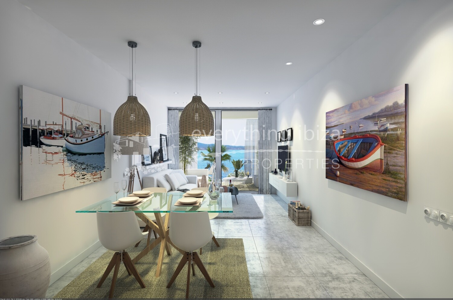 New Luxury Frontline 2 Bed Apartment Close to Beaches, ref. 1242, for sale in Ibiza by everything ibiza Properties