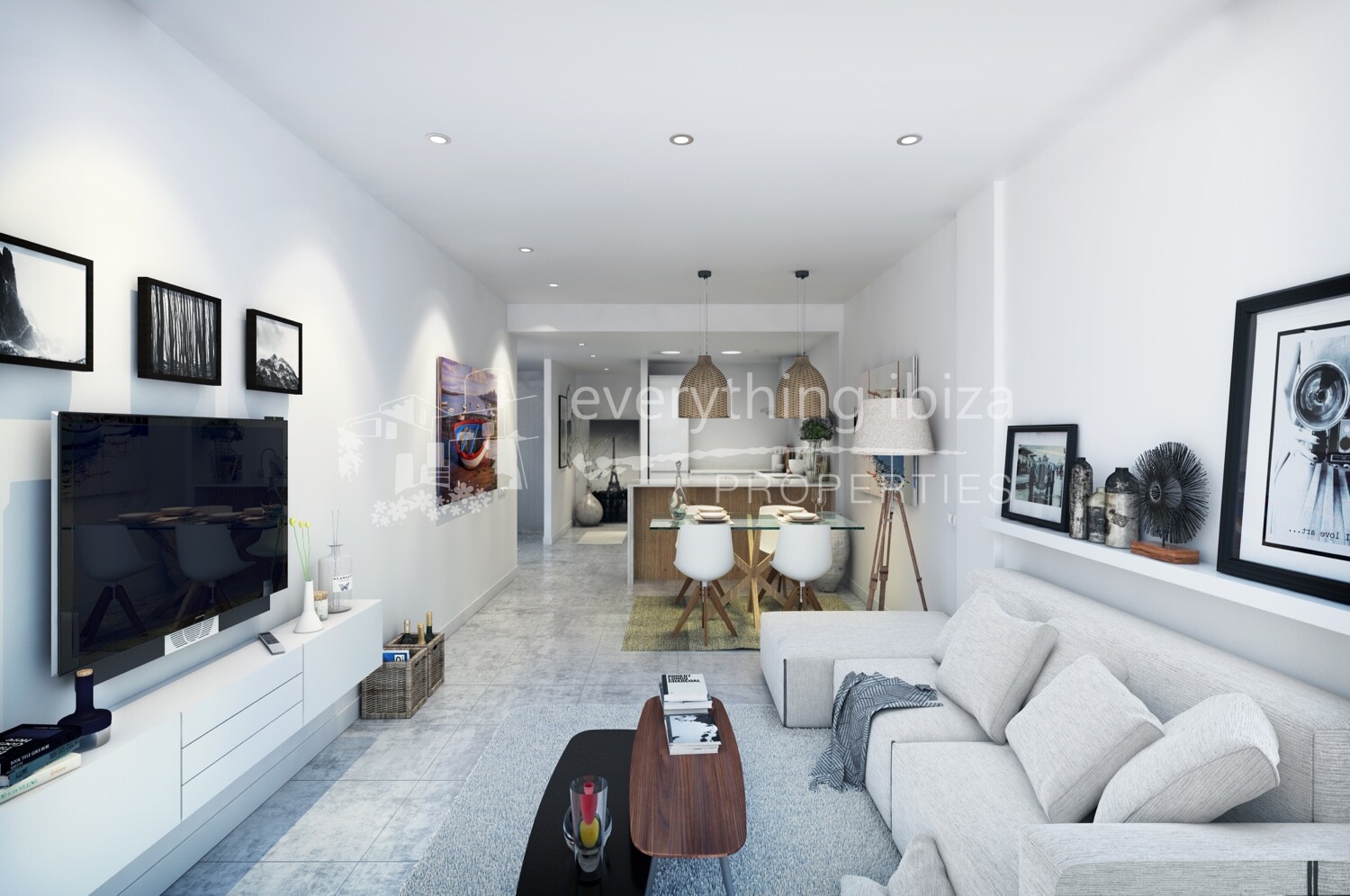 New Luxury Frontline 2 Bed Apartment Close to Beaches, ref. 1242, for sale in Ibiza by everything ibiza Properties