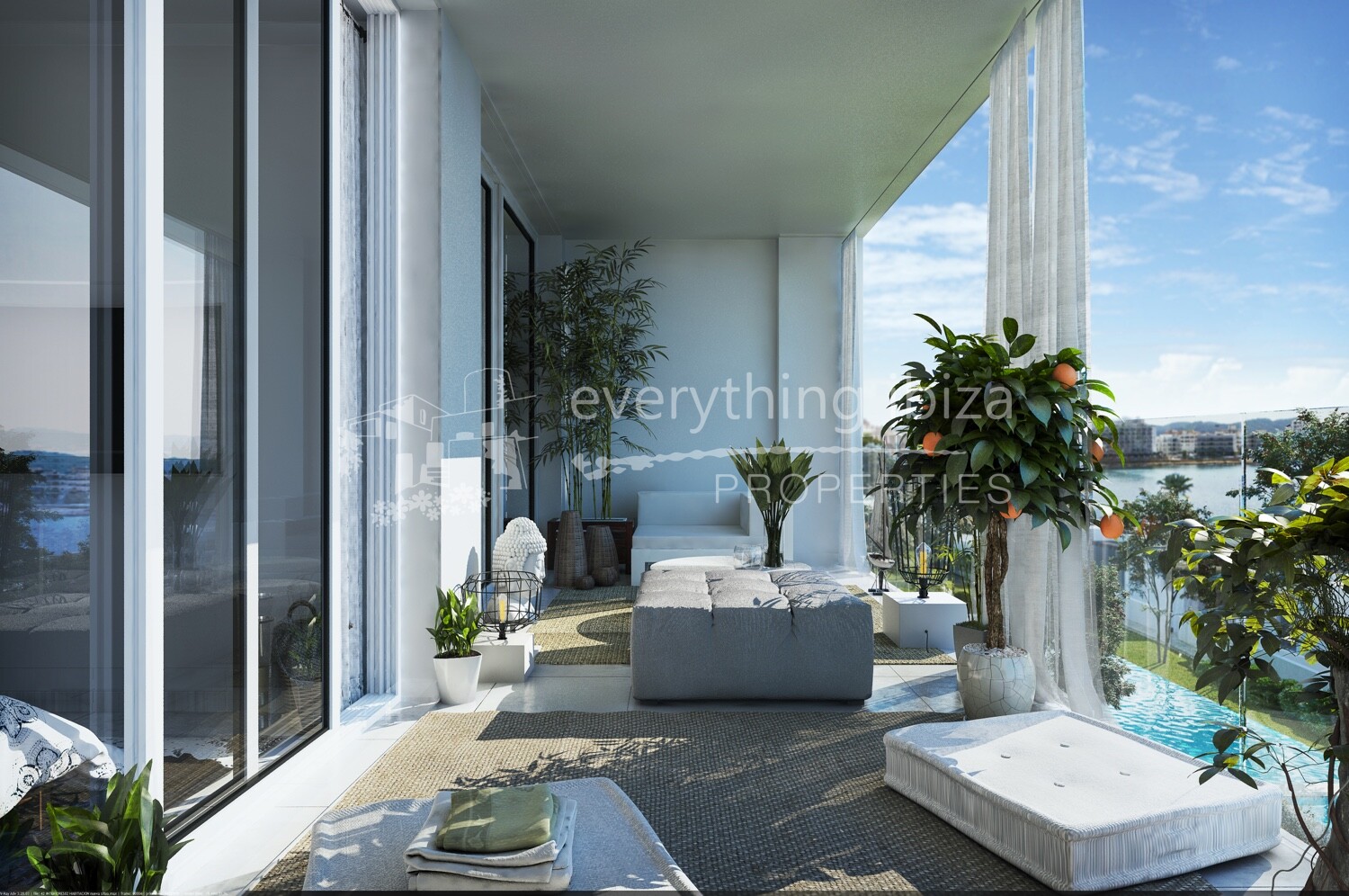 New Luxury Frontline 2 Bed Apartment Close to Beaches, ref. 1242, for sale in Ibiza by everything ibiza Properties