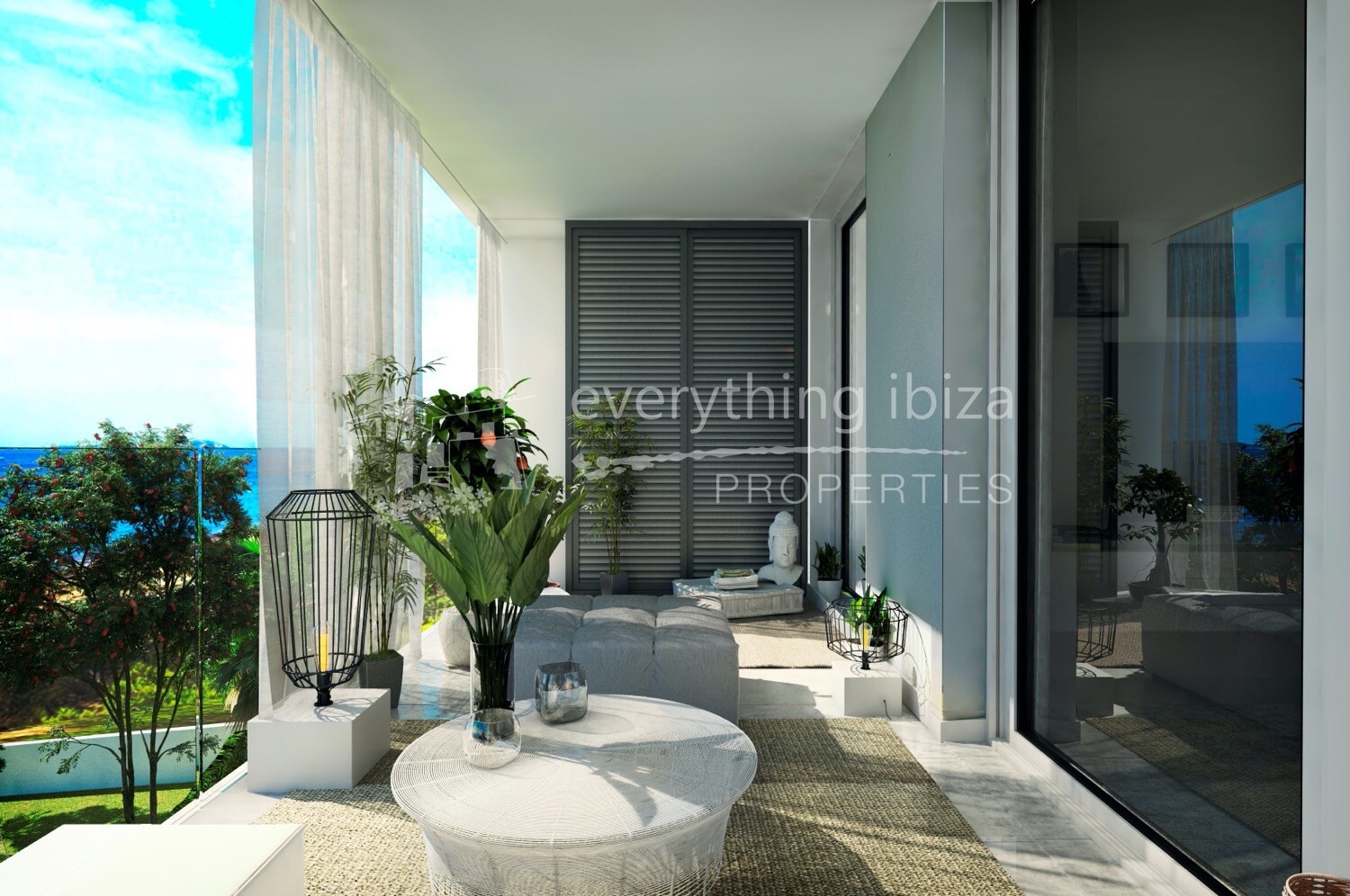 Quality Frontline 2 Bed Apartment in Cala Gracio, ref. 1428, for sale in Ibiza by everything ibiza Properties