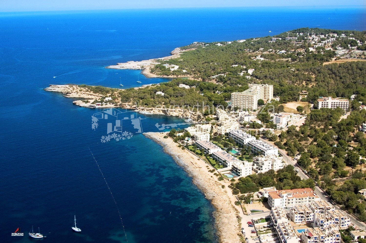 Quality Frontline 2 Bed Apartment in Cala Gracio, ref. 1428, for sale in Ibiza by everything ibiza Properties
