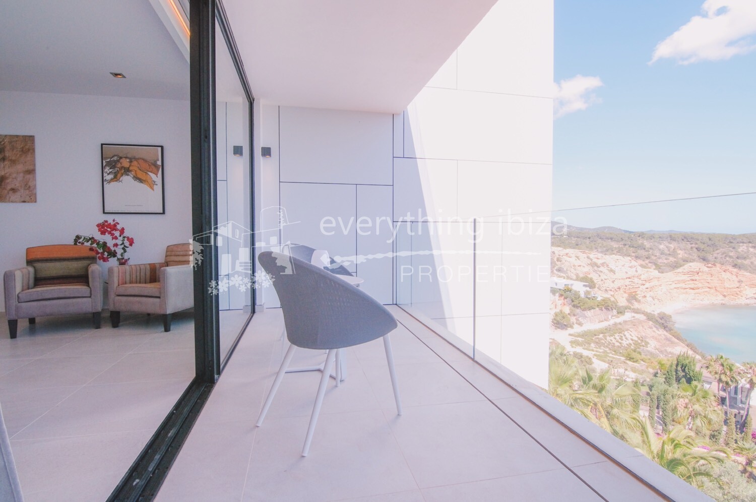 Beautiful Modern Villa Overlooking the Sea, ref. 1366, for sale in Ibiza by everything ibiza Properties