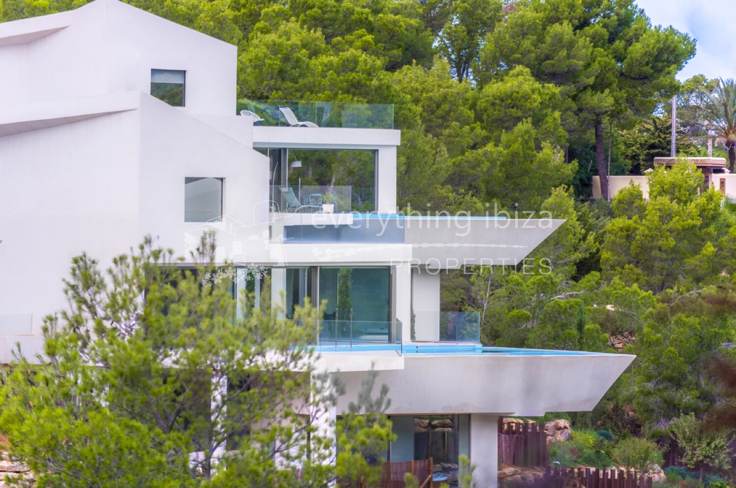 3 Luxury Modern Villas with Magnificent Views in Cala Moli, ref. 1443, for sale in Ibiza by everything ibiza Properties