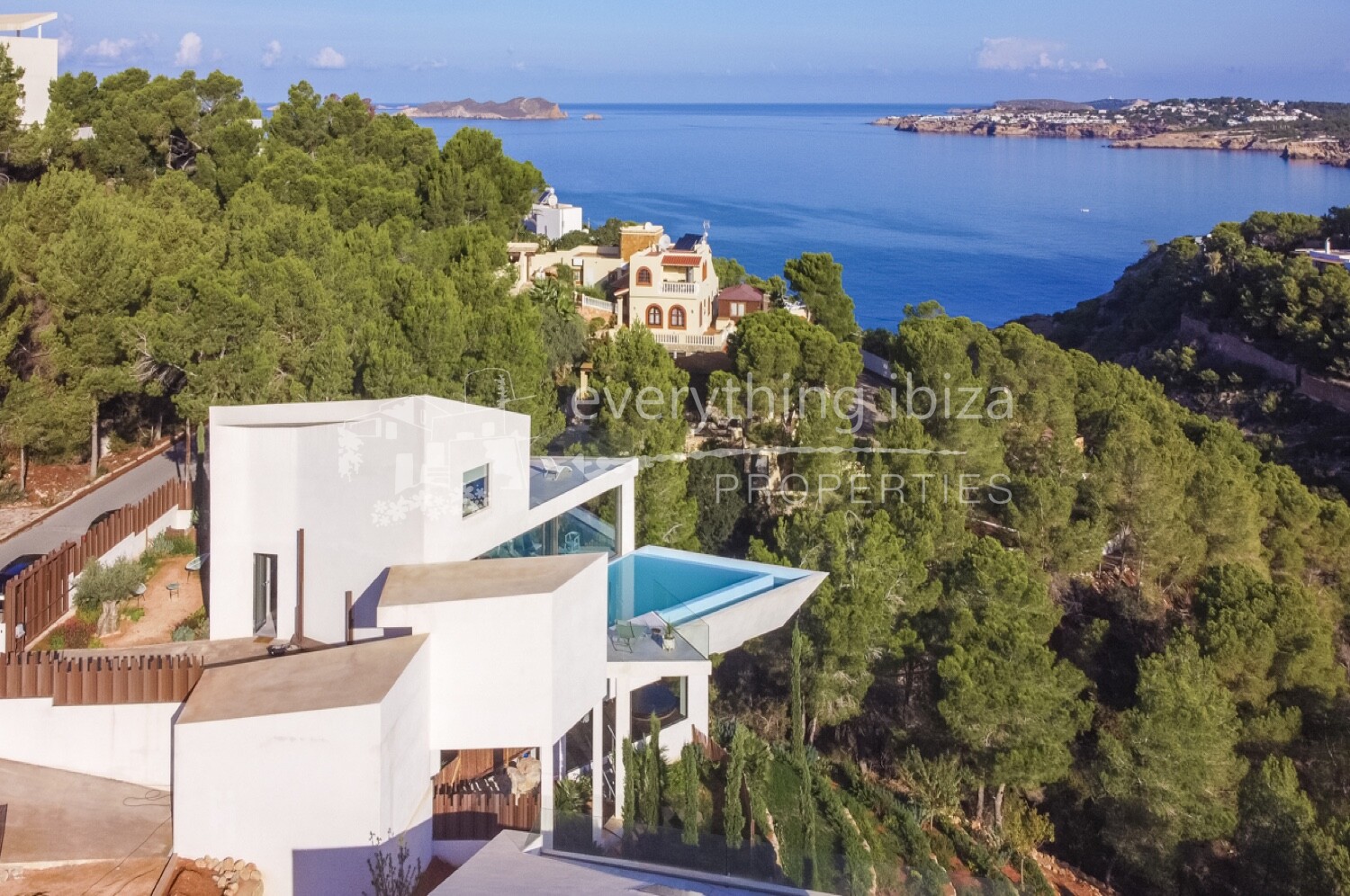 3 Luxury Modern Villas with Magnificent Views in Cala Moli, ref. 1443, for sale in Ibiza by everything ibiza Properties