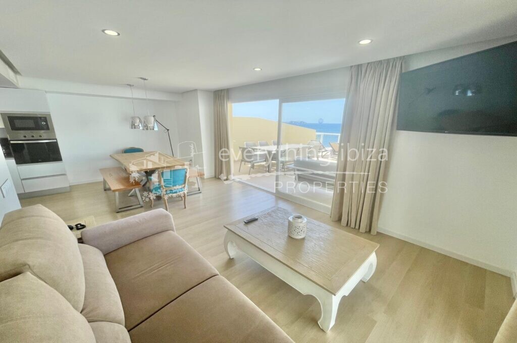 3 Bed Modern Frontline Apartment with Sea Views, ref. 1456, for sale in Ibiza by everything ibiza Properties