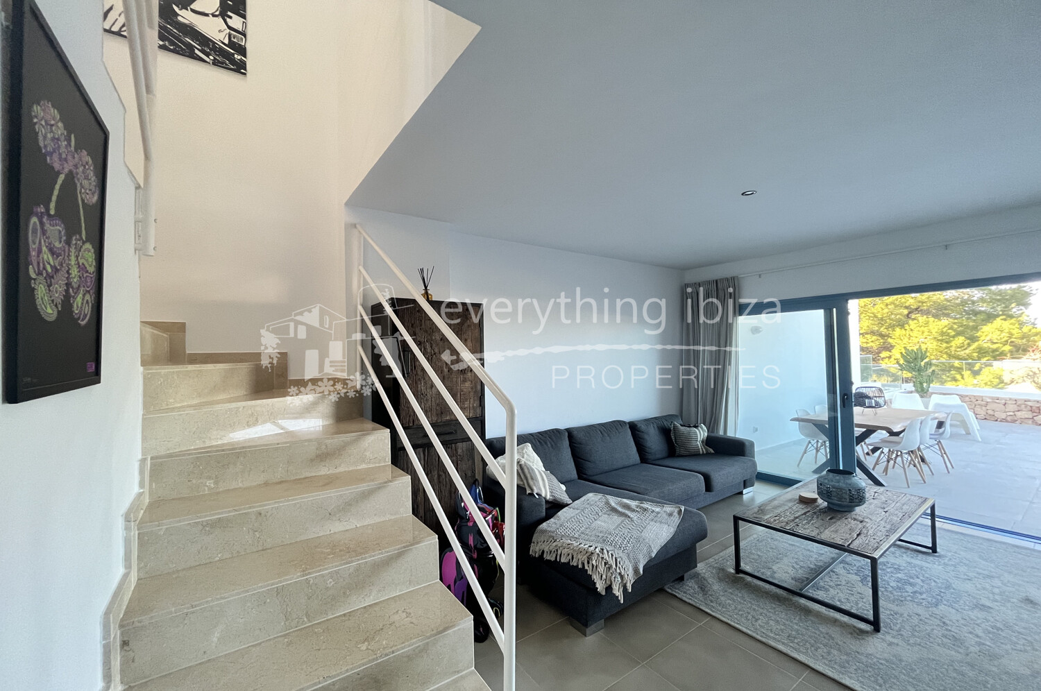 Modern Elegant 3 Bed Townhouse near Cala Tarida Beach, ref. 1530, for sale in Ibiza by everything ibiza Properties