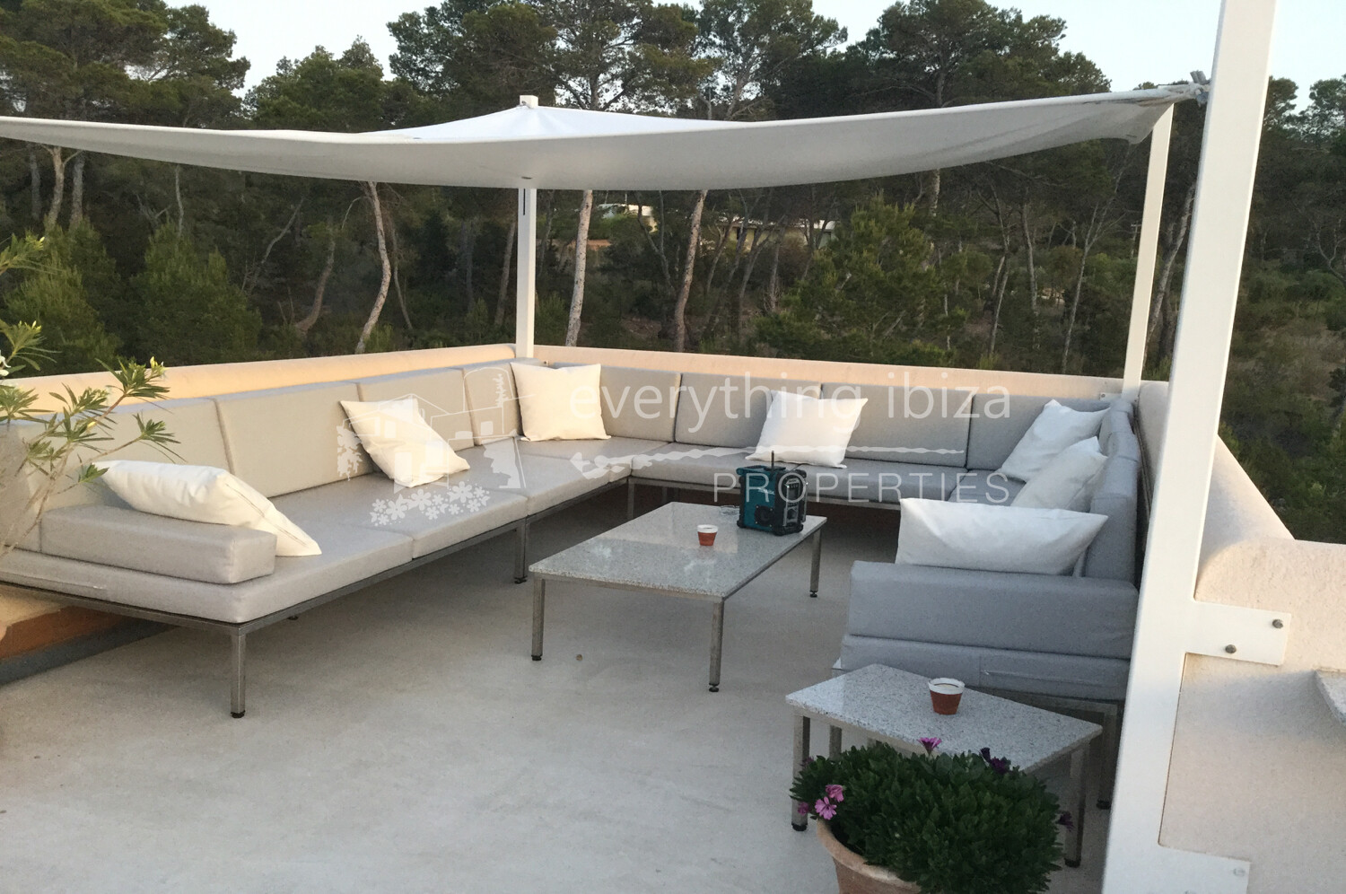 Impressive Modern Townhouse with Sea and Sunset Views, ref. 1527, for sale in Ibiza by everything ibiza Properties