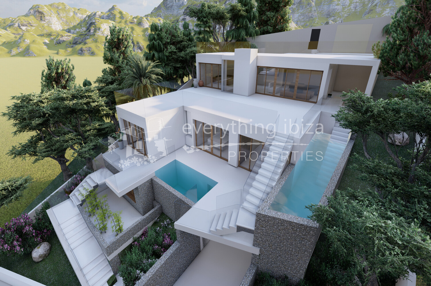 Plot, License & Project in a Stunning Sea & Sunset Facing Location, ref. 1545, for sale in Ibiza by everything ibiza Properties