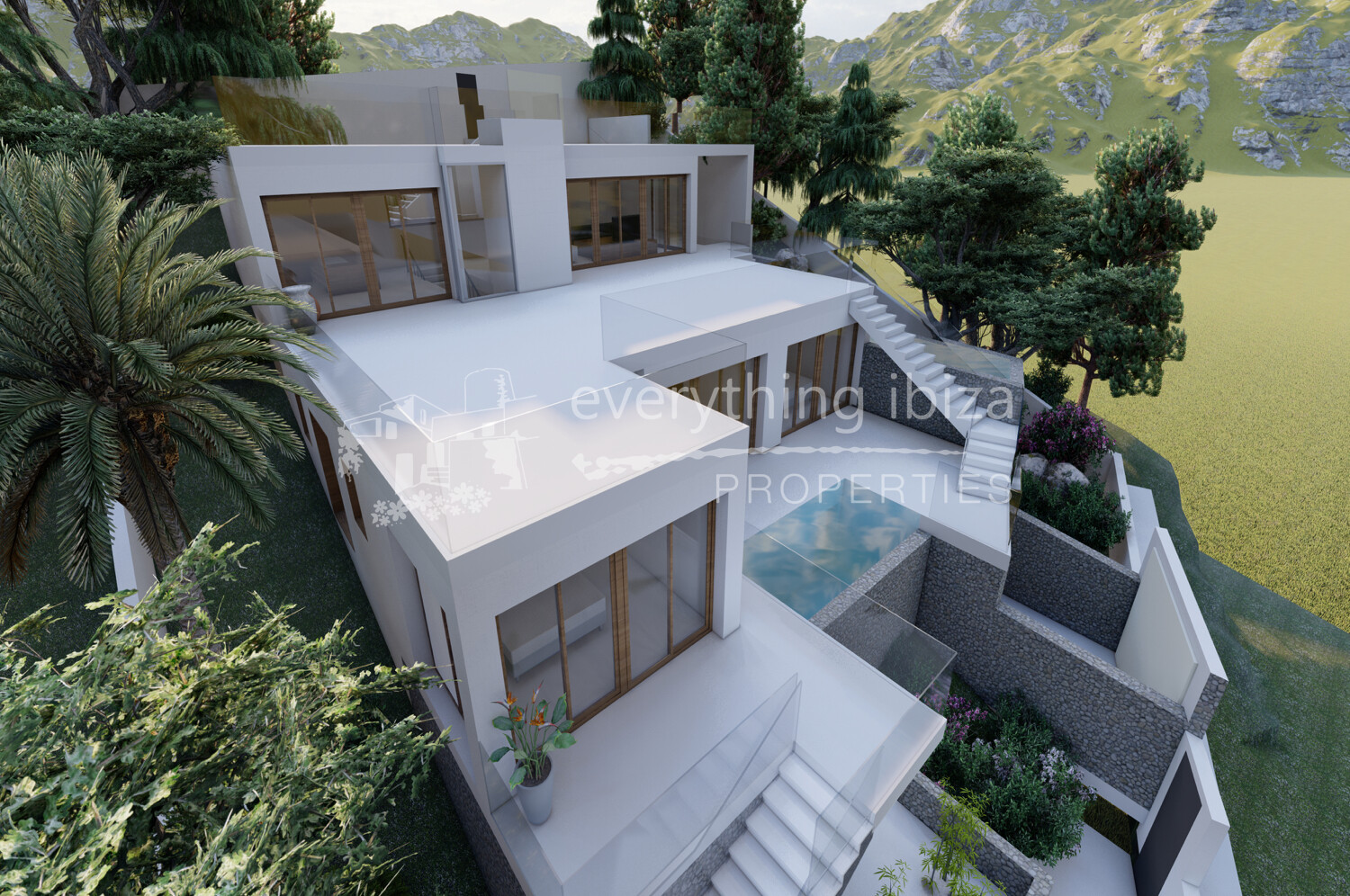 Plot, License & Project in a Stunning Sea & Sunset Facing Location, ref. 1545, for sale in Ibiza by everything ibiza Properties