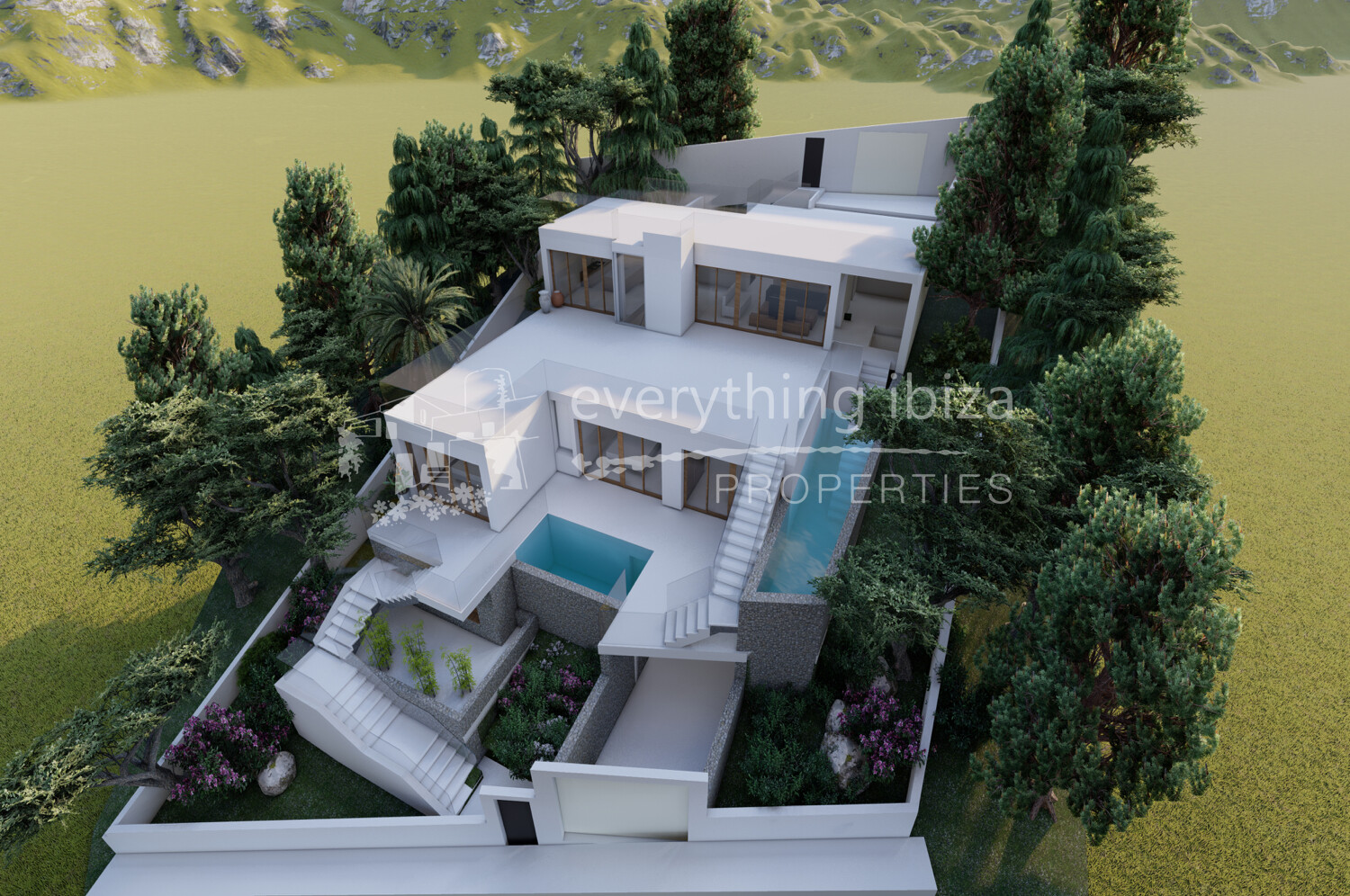 Plot, License & Project in a Stunning Sea & Sunset Facing Location, ref. 1545, for sale in Ibiza by everything ibiza Properties