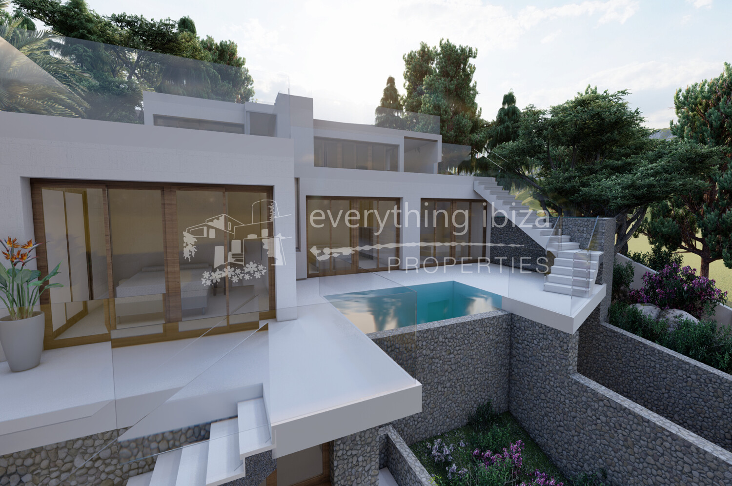 Plot, License & Project in a Stunning Sea & Sunset Facing Location, ref. 1545, for sale in Ibiza by everything ibiza Properties