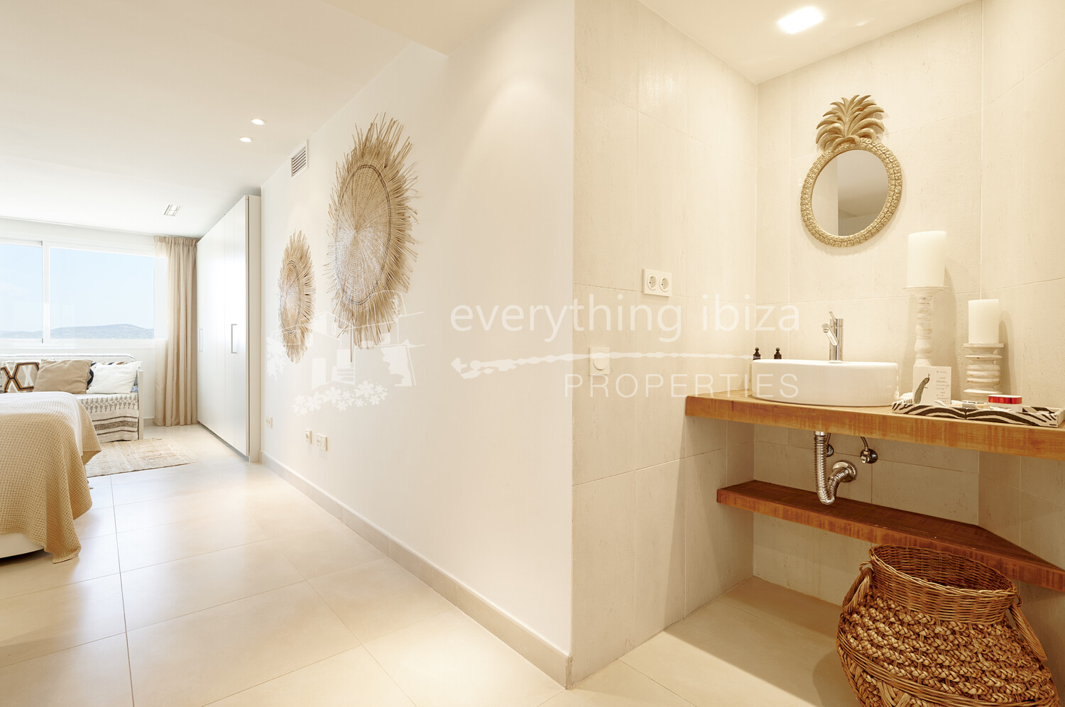 Striking Contemporary Apartment with Super Views of Talamanca Bay, ref. 1551, for sale in Ibiza by everything ibiza Properties
