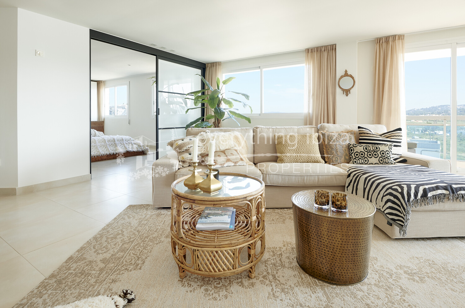 Striking Contemporary Apartment with Super Views of Talamanca Bay, ref. 1551, for sale in Ibiza by everything ibiza Properties