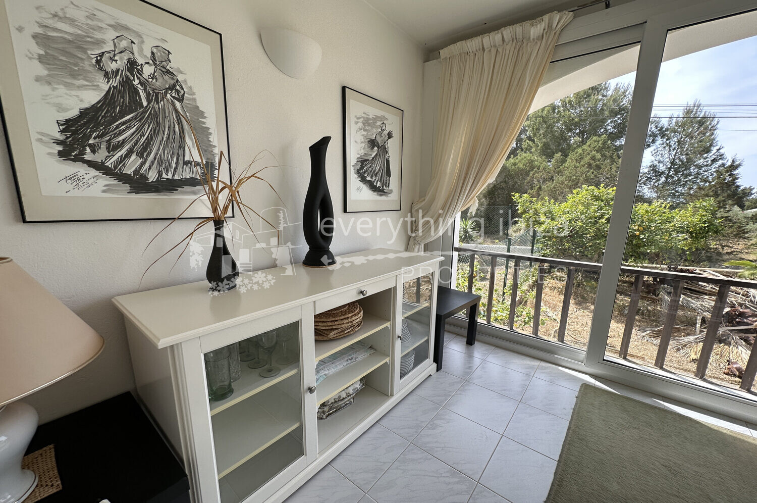 Charming Spacious Ground Floor Apartment with 78m2 Garden, ref. 1558, for sale by everything ibiza Properties