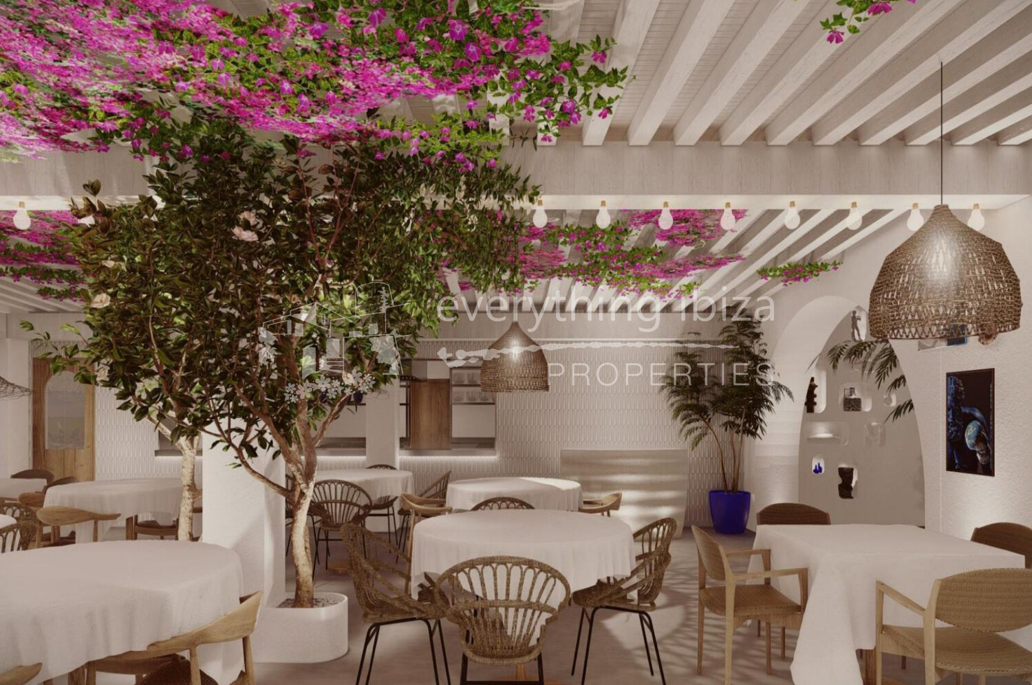 Licensed Mediterranean Style Restaurant with Super Views from Hillside Position, ref. 1600, for sale in Ibiza by everything ibiza Properties