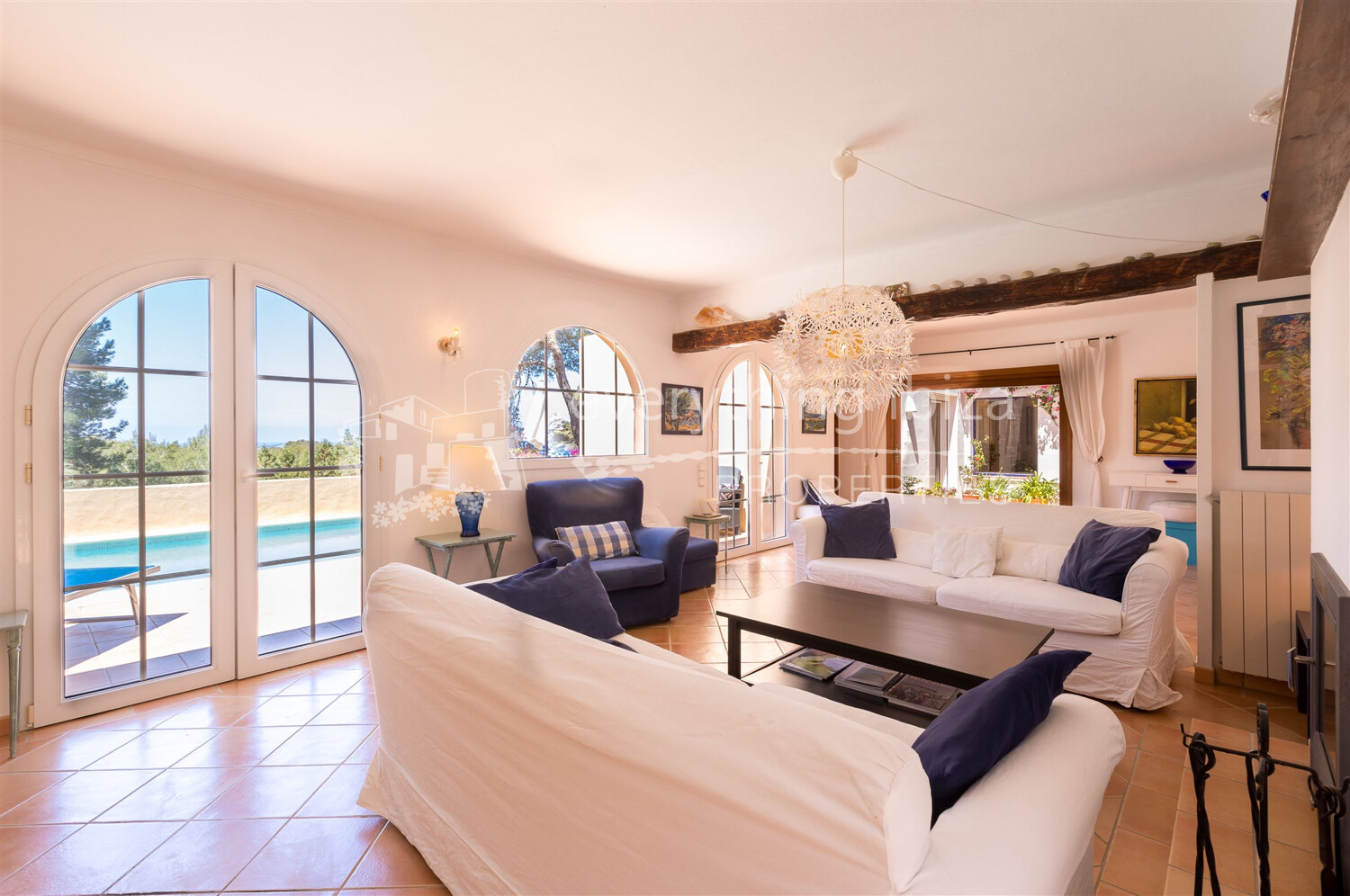 Beautiful Stylish Villa Near to the Beach with Sea & Sunset Views, ref. 1605, for sale in Ibiza by everything ibiza Properties