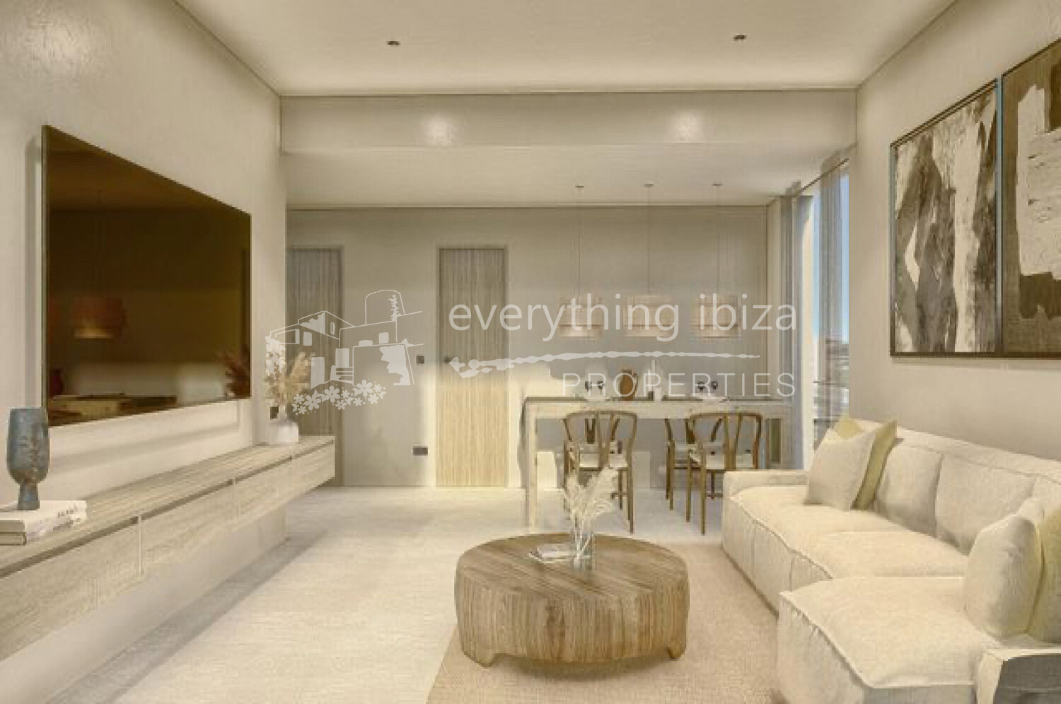 Beautifully Refurbished Apartment in Cap Martinet with Sea Views, ref. 1606, for sale in Ibiza by everything ibiza Properties