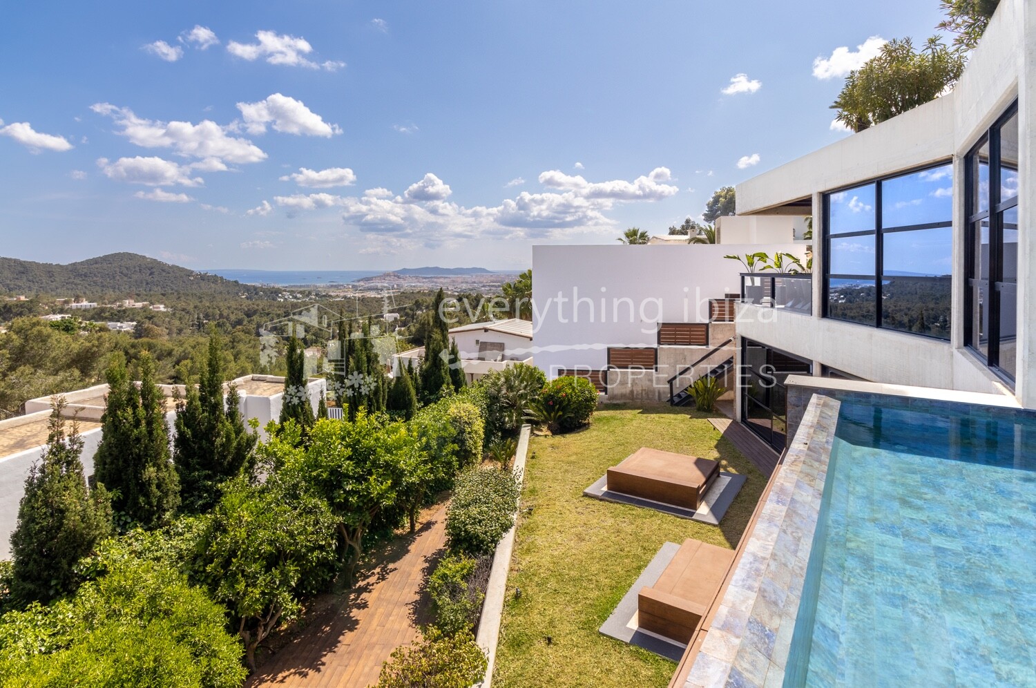 Designer Contemporary Villa with Super Views & Tourist License, ref. 1608, for sale in Ibiza by everything ibiza Properties