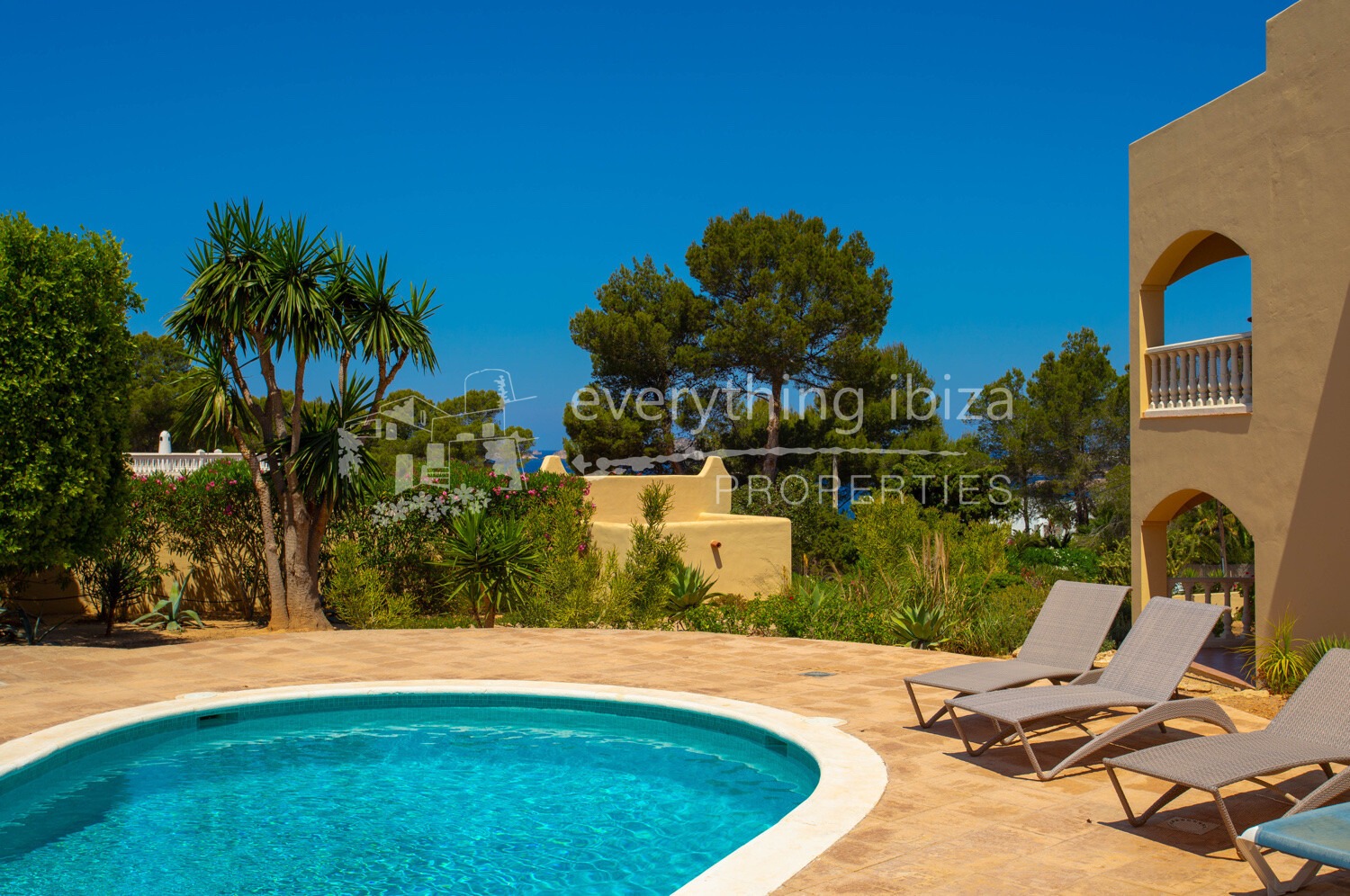 Two Hillside Villas with Swimming Pool, Sea and Sunset Views, ref. 1644, for sale in Ibiza by everything ibiza Properties