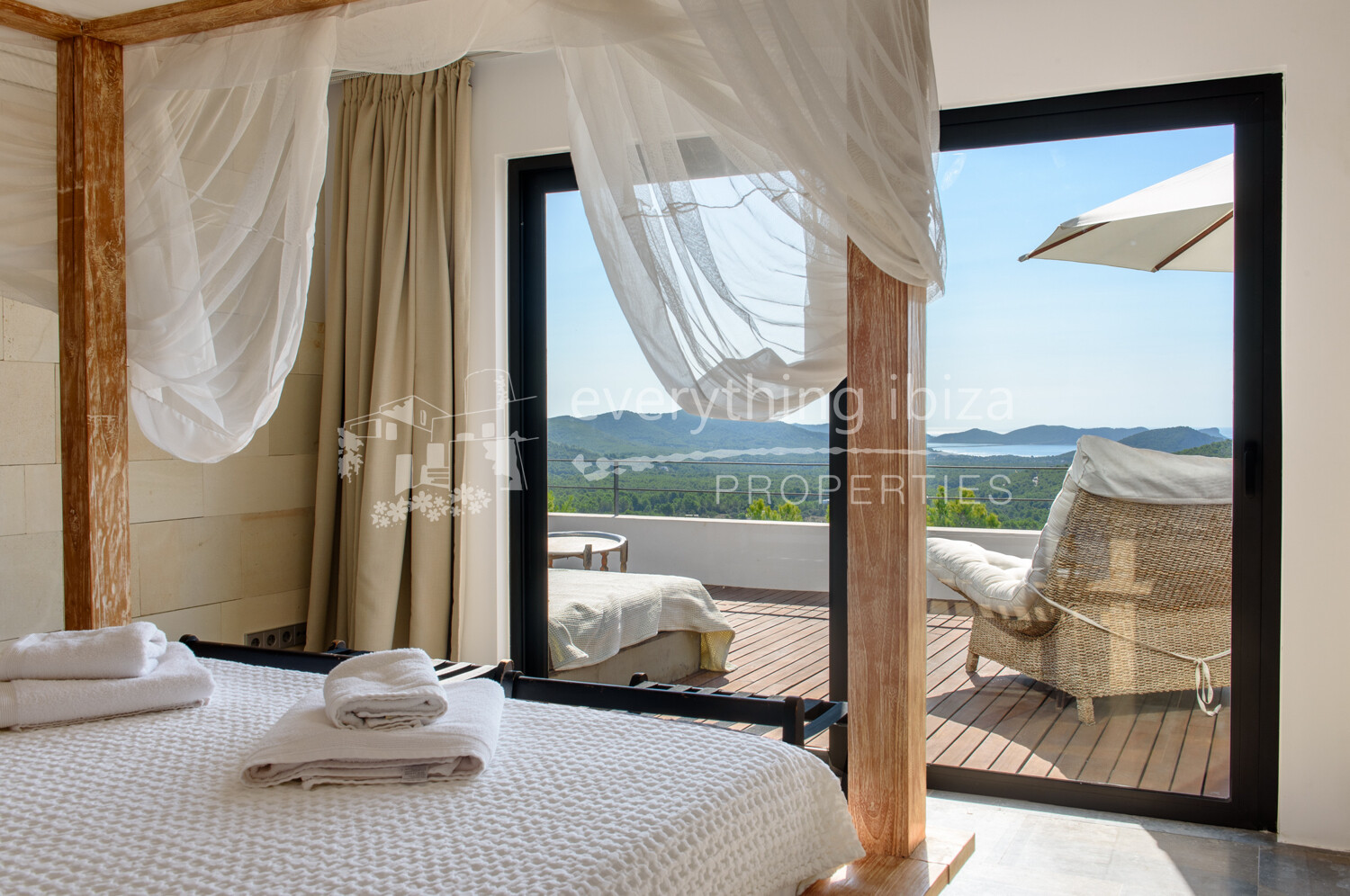 Beautiful Contemporary Hillside Villa with Sea and Sunset Views over Es Vedra, ref. 1658, for sale in Ibiza by everything ibiza Properties