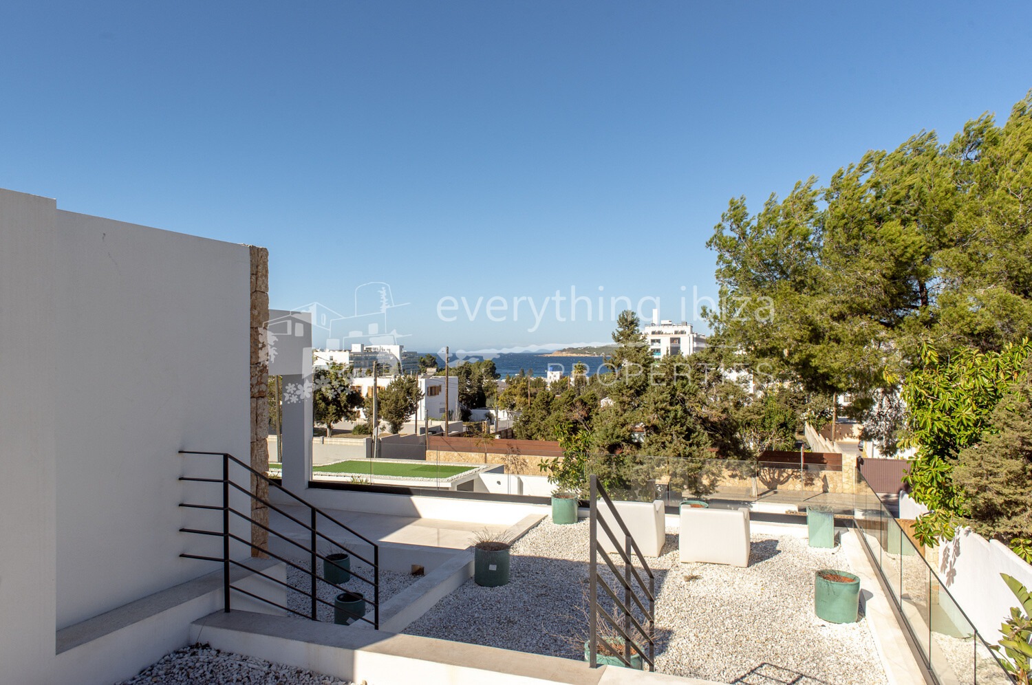 Stylish Contemporary Villa in Peaceful Setting near Beach with Sea and Sunset Views, ref. 1692, for sale in Ibiza by everything ibiza Properties