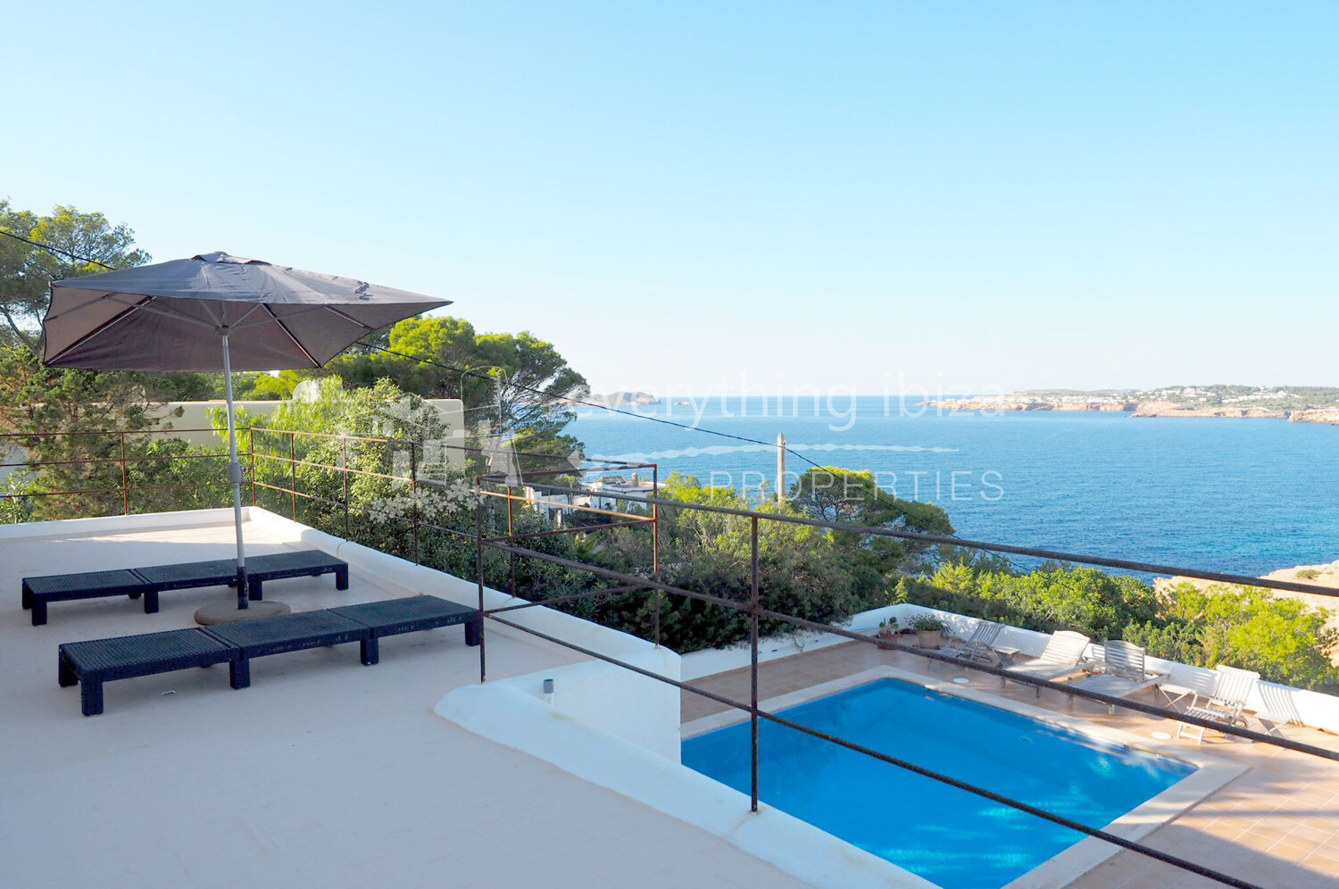 Charming Elegant Villa with Super Sea & Coastline Views in Peaceful Cala Moli, ref. 1704, for sale in Ibiza by everything ibiza Properties