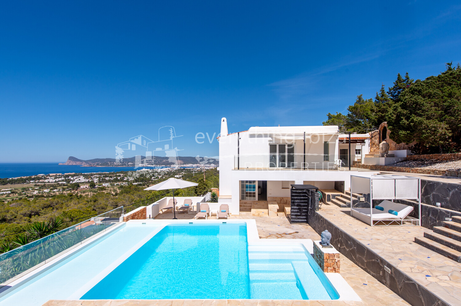 Luxury Elegant Modern Villa with Stunning Views and Close to Beaches, ref. 1708, for sale in Ibiza by everything ibiza Properties