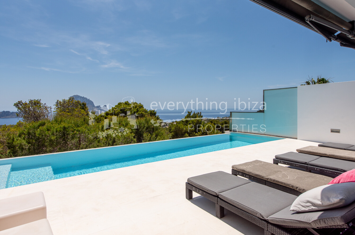 Beautiful Modern House with Stunning Sea, Sunset & Es Vedra Views, ref. 1711, for sale in Ibiza with everything ibiza Properties
