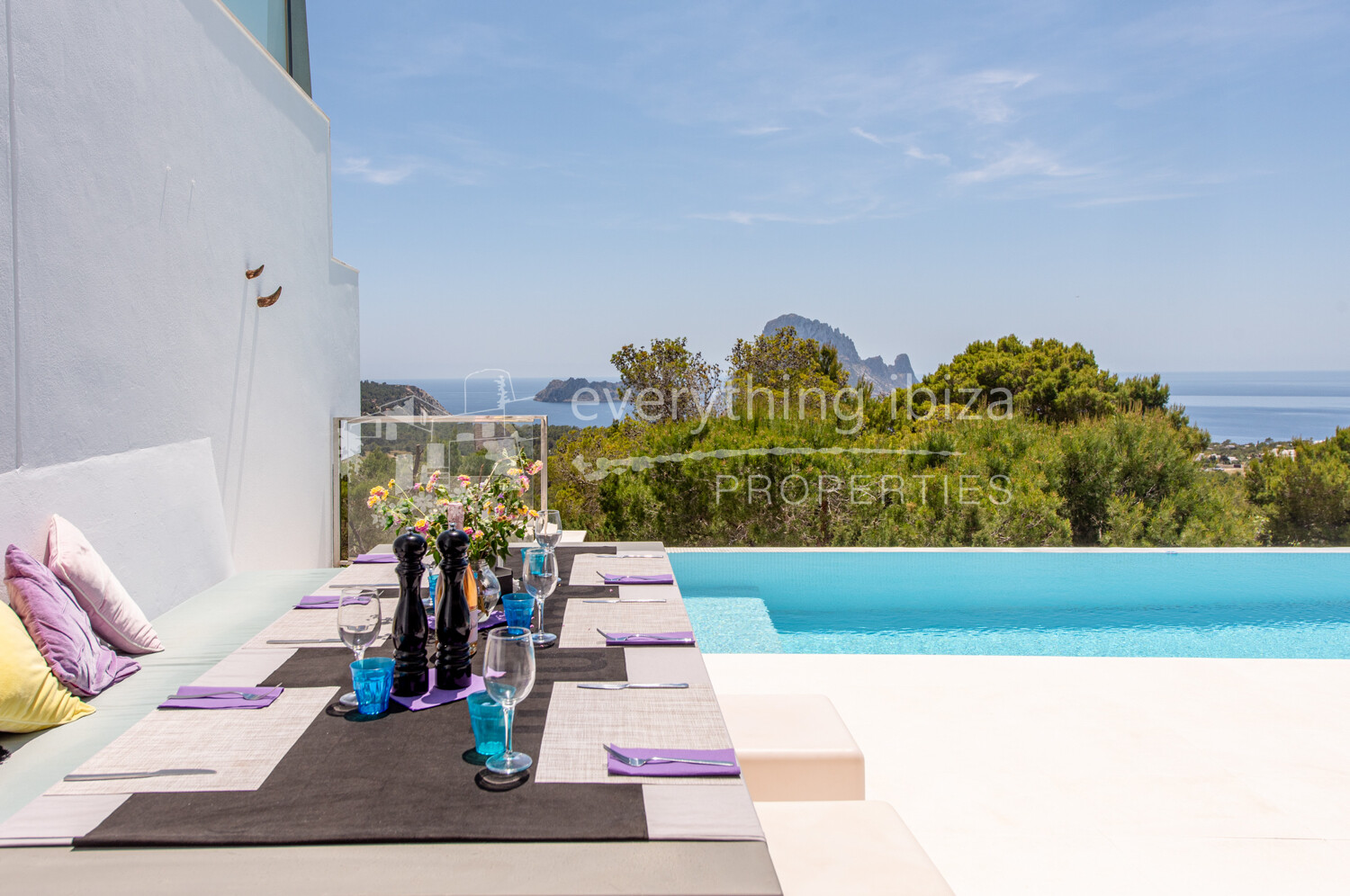 Beautiful Modern House with Stunning Sea, Sunset & Es Vedra Views, ref. 1711, for sale in Ibiza with everything ibiza Properties