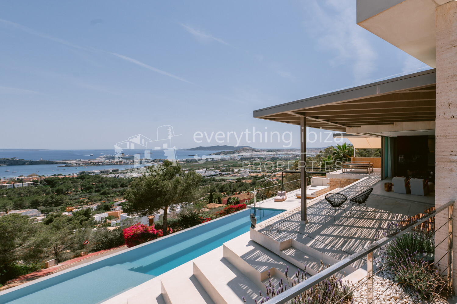 Stunning Contemporary 6 Bedroom Villa with Amazing Panoramic Views, ref. 1718, for sale in Ibiza by everything ibiza Properties