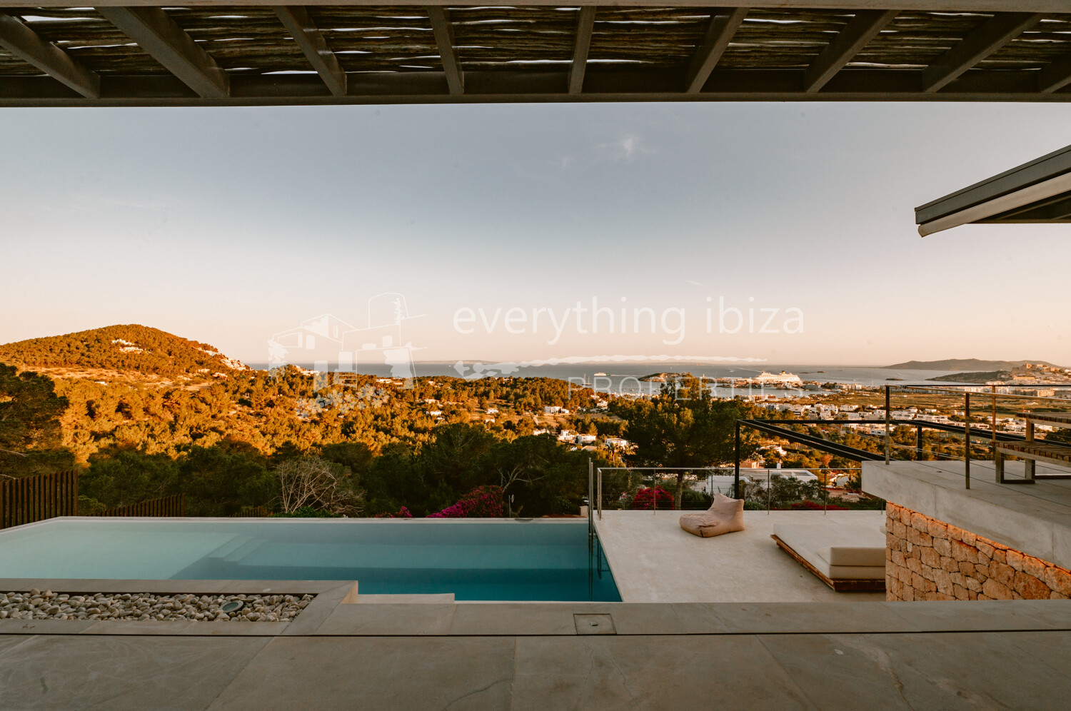 Stunning Contemporary 6 Bedroom Villa with Amazing Panoramic Views, ref. 1718, for sale in Ibiza by everything ibiza Properties