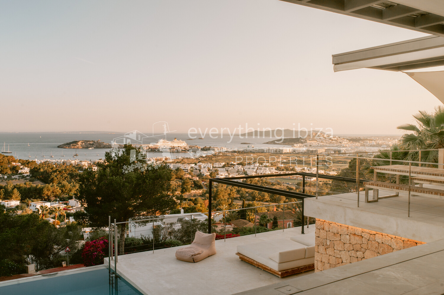Stunning Contemporary 6 Bedroom Villa with Amazing Panoramic Views, ref. 1718, for sale in Ibiza by everything ibiza Properties