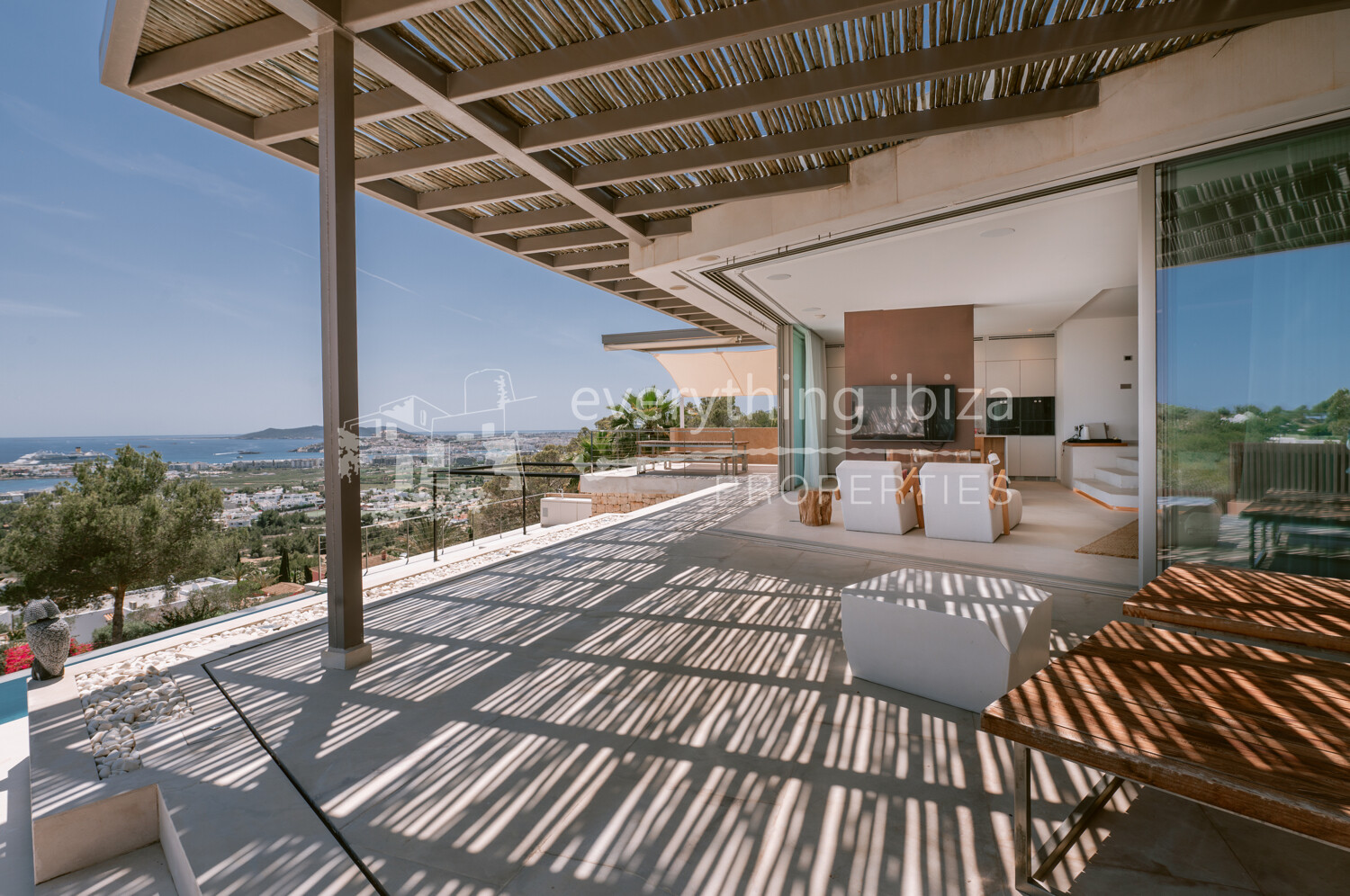 Stunning Contemporary 6 Bedroom Villa with Amazing Panoramic Views, ref. 1718, for sale in Ibiza by everything ibiza Properties