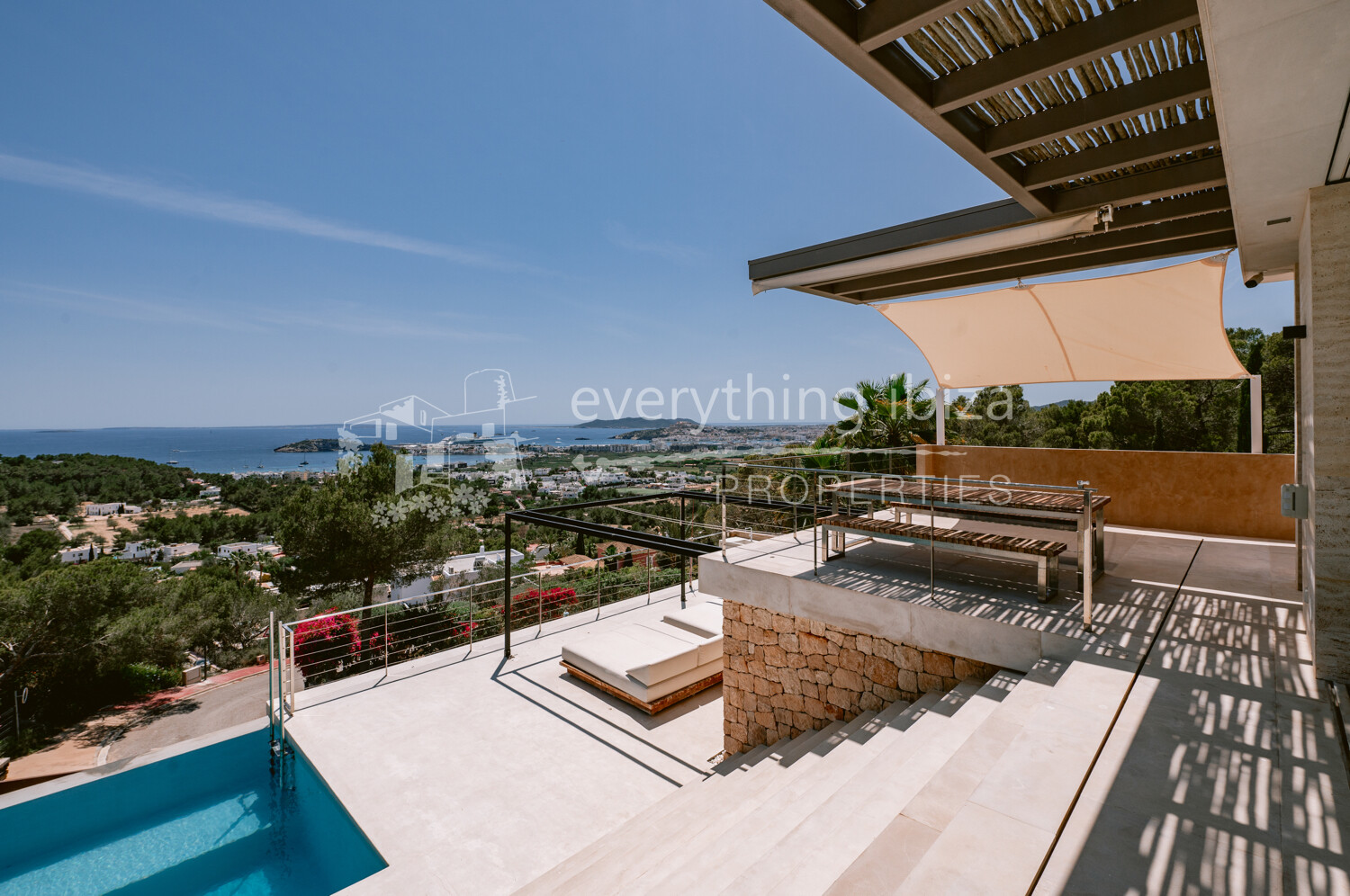 Stunning Contemporary 6 Bedroom Villa with Amazing Panoramic Views, ref. 1718, for sale in Ibiza by everything ibiza Properties