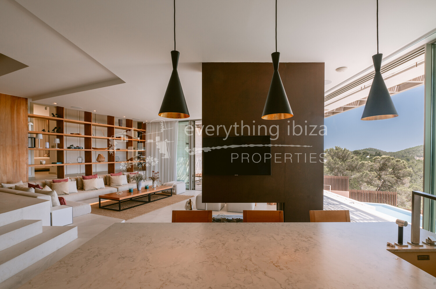Stunning Contemporary 6 Bedroom Villa with Amazing Panoramic Views, ref. 1718, for sale in Ibiza by everything ibiza Properties
