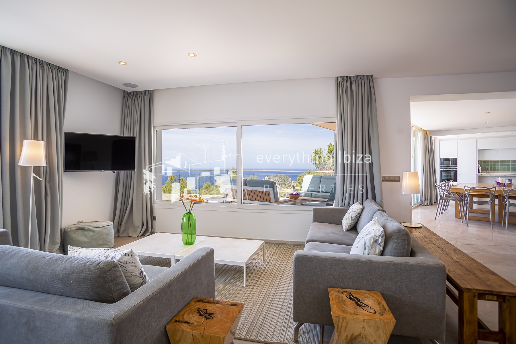 Magnificent Modern Villa in Cala Salada with Tourist License and Stunning Sea & Sunset Views by everything ibiza Properties - ref. 1825