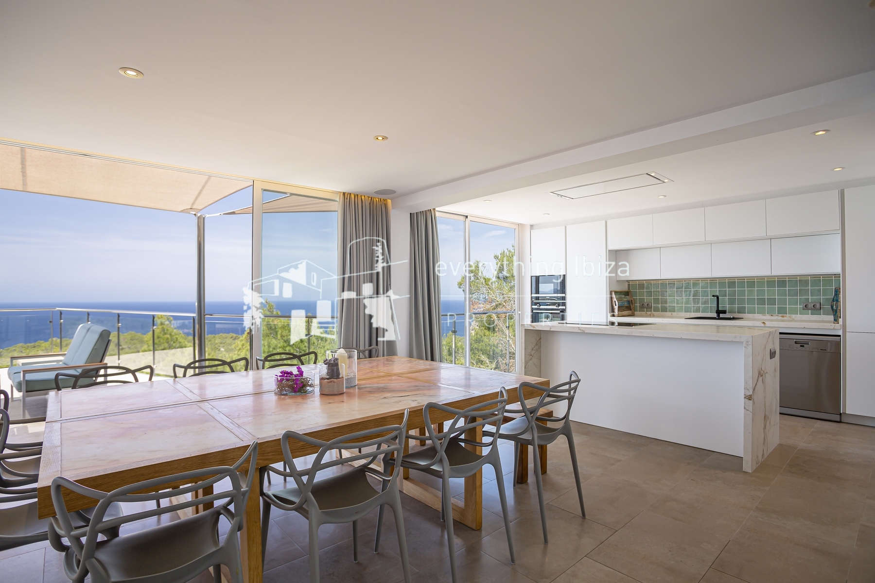 Magnificent Modern Villa in Cala Salada with Tourist License and Stunning Sea & Sunset Views by everything ibiza Properties - ref. 1825
