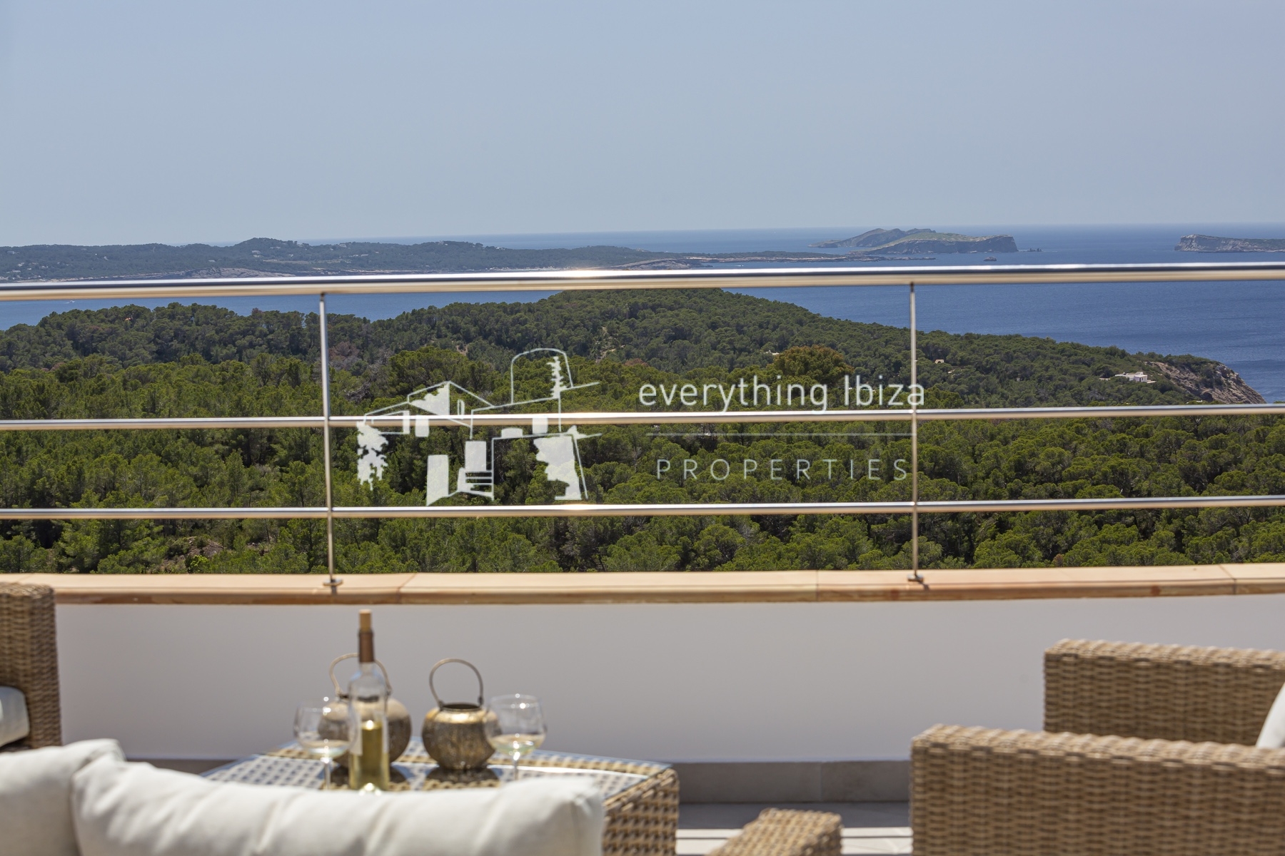 Magnificent Modern Villa in Cala Salada with Tourist License and Stunning Sea & Sunset Views by everything ibiza Properties - ref. 1825