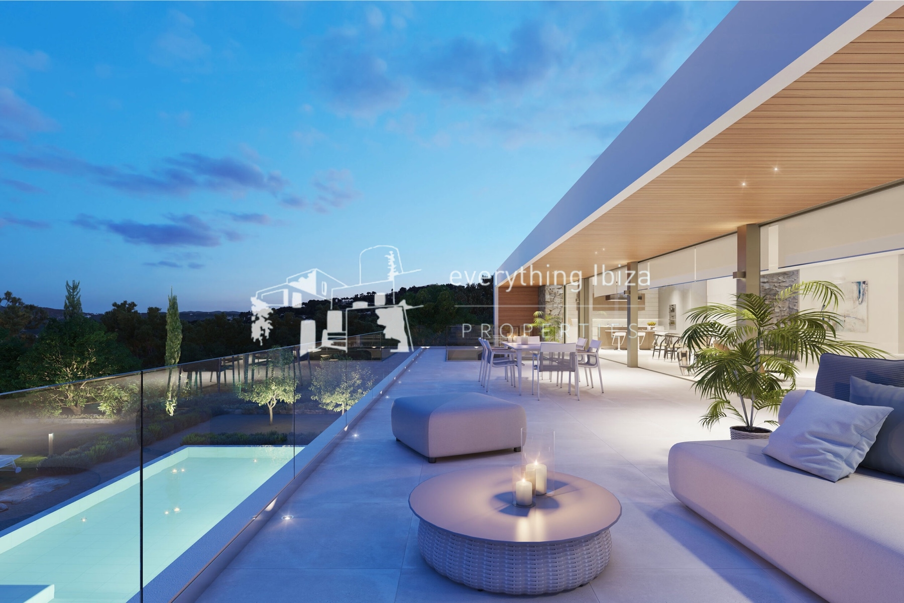 New Built Cosmopolitan Villa of Sustainable Quality & Design Close to Jesus Village by everything ibiza Properties - ref. 1836 N22