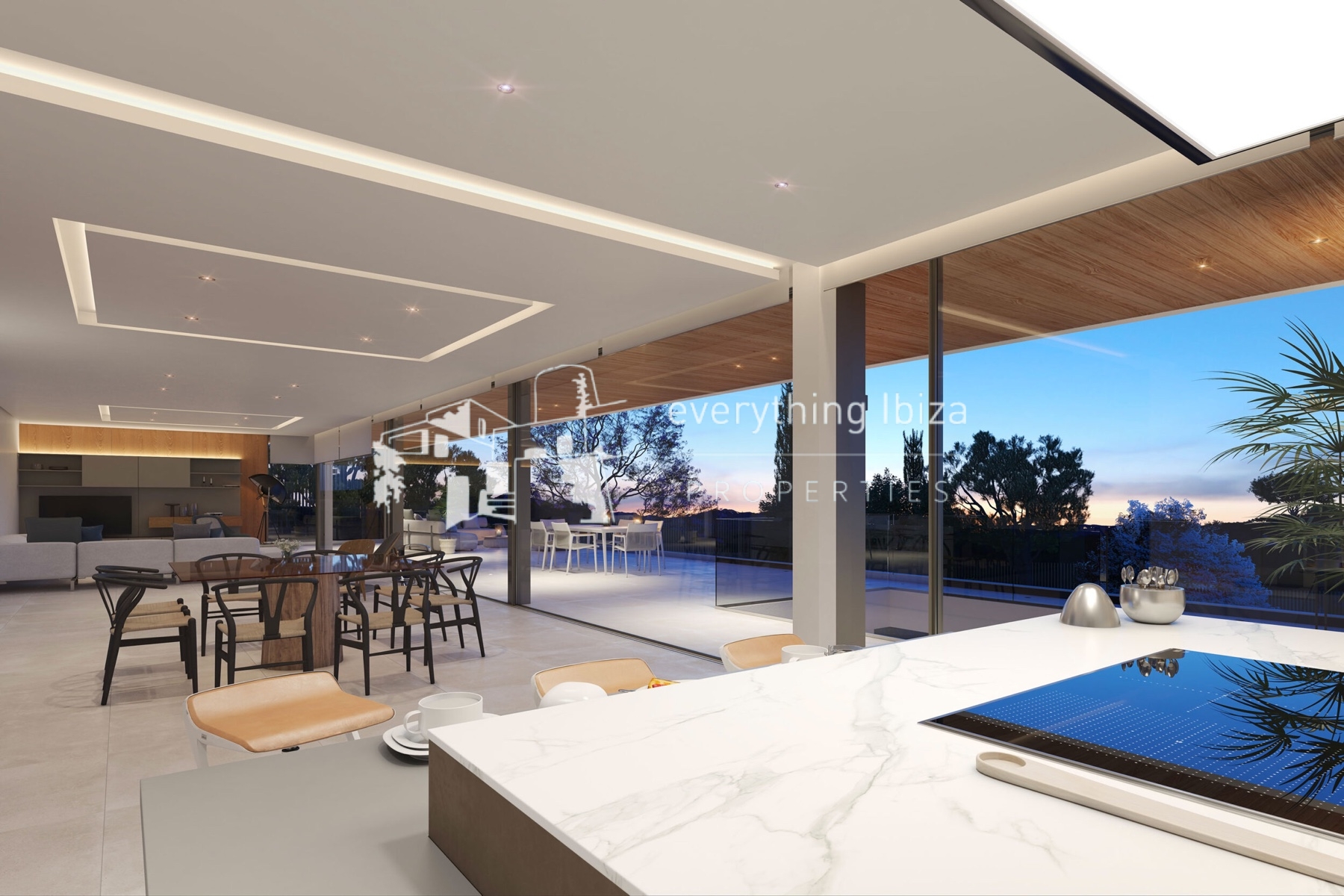 New Built Cosmopolitan Villa of Sustainable Quality & Design Close to Jesus Village by everything ibiza Properties - ref. 1836 N22