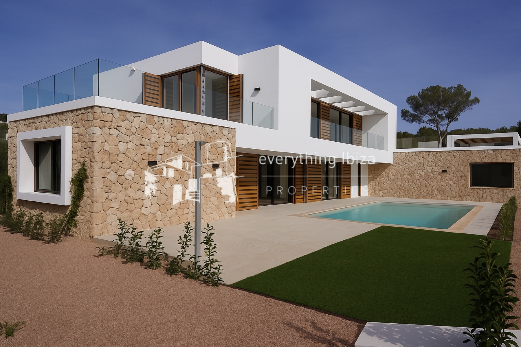 New Built Cosmopolitan Villa of Sustainable Quality & Design Close to Jesus Village by everything ibiza Properties - ref. 1858